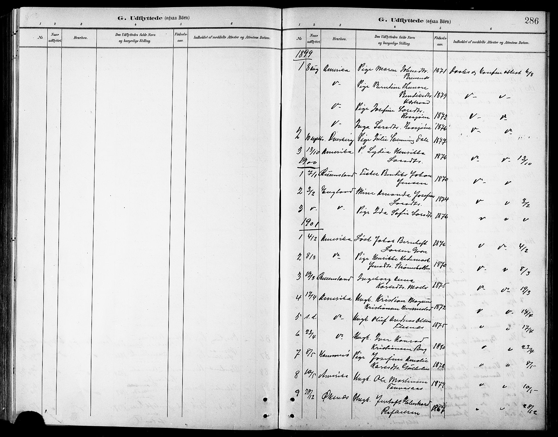 Kvæfjord sokneprestkontor, SATØ/S-1323/G/Ga/Gab/L0005klokker: Parish register (copy) no. 5, 1886-1911, p. 286
