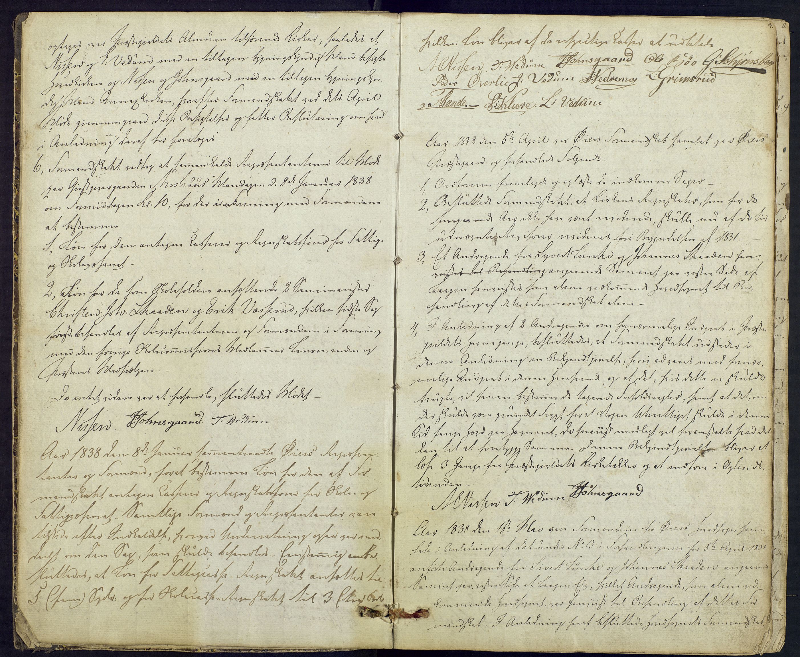 Øyer kommune. Formannskapet og kommunestyret, OFA/0521-021/A/Aa/L0001: Møtebok for Øyer formannskap og herredsstyre, 1837-1864