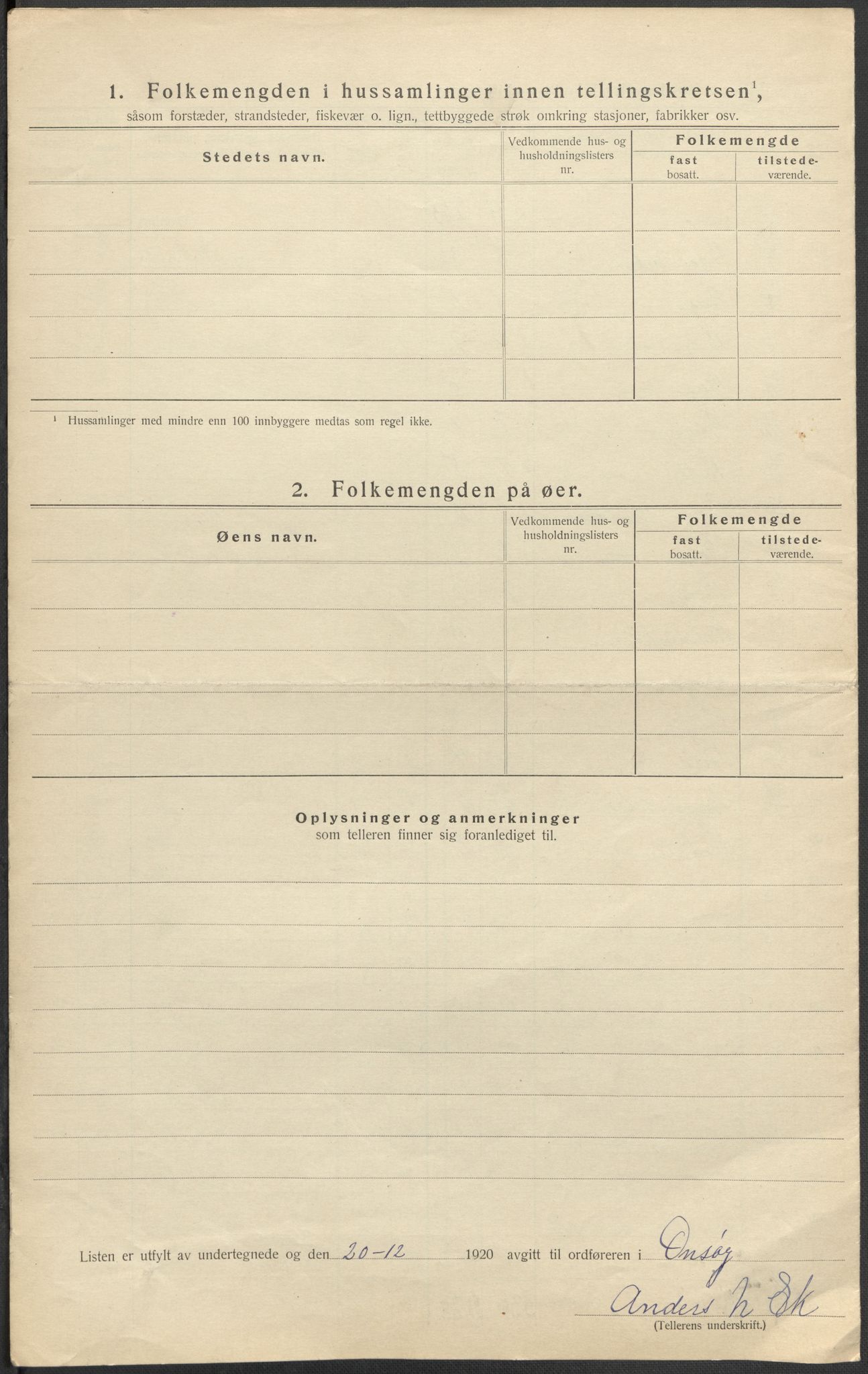 SAO, 1920 census for Onsøy, 1920, p. 13