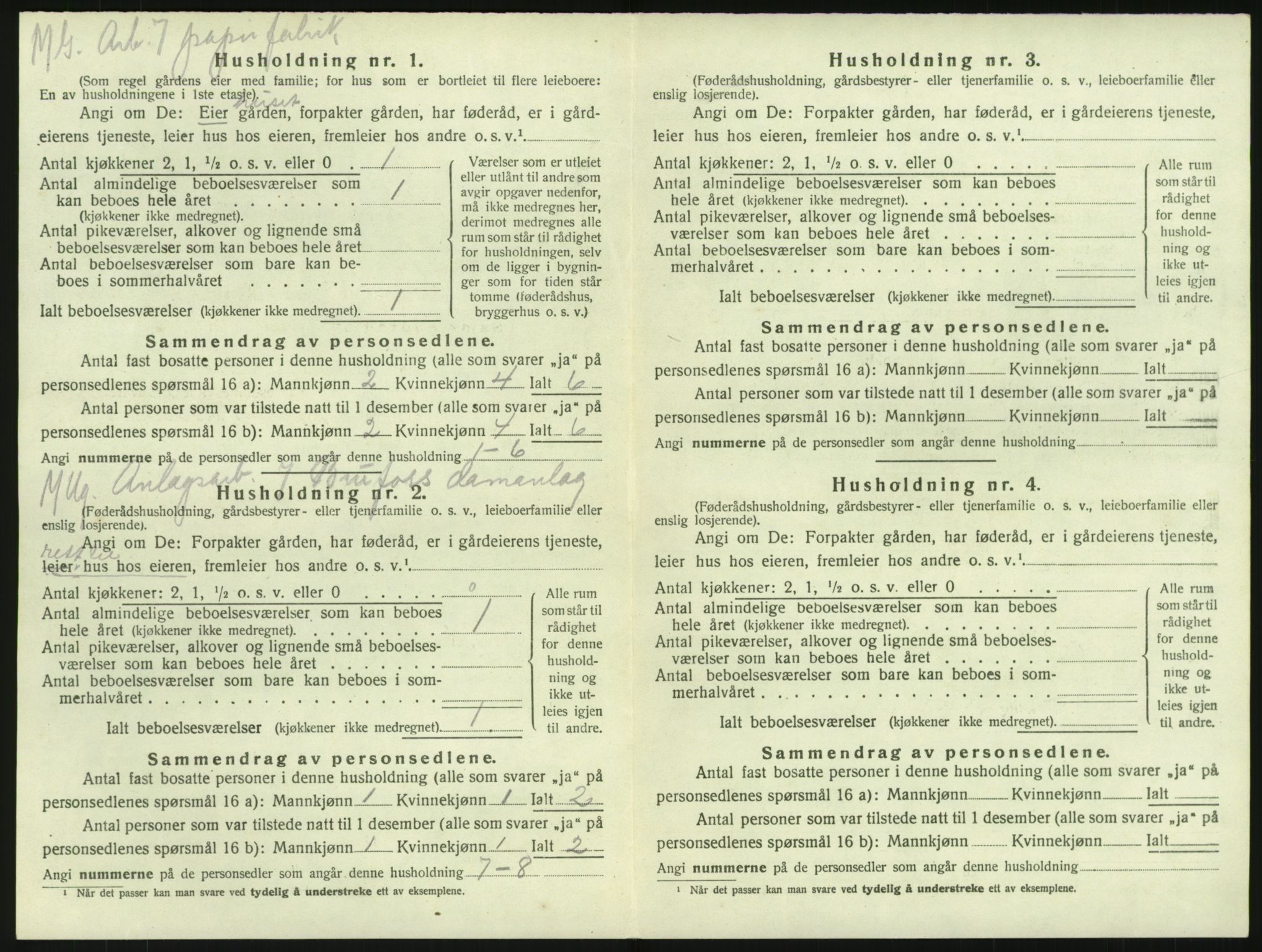 SAKO, 1920 census for Lardal, 1920, p. 206