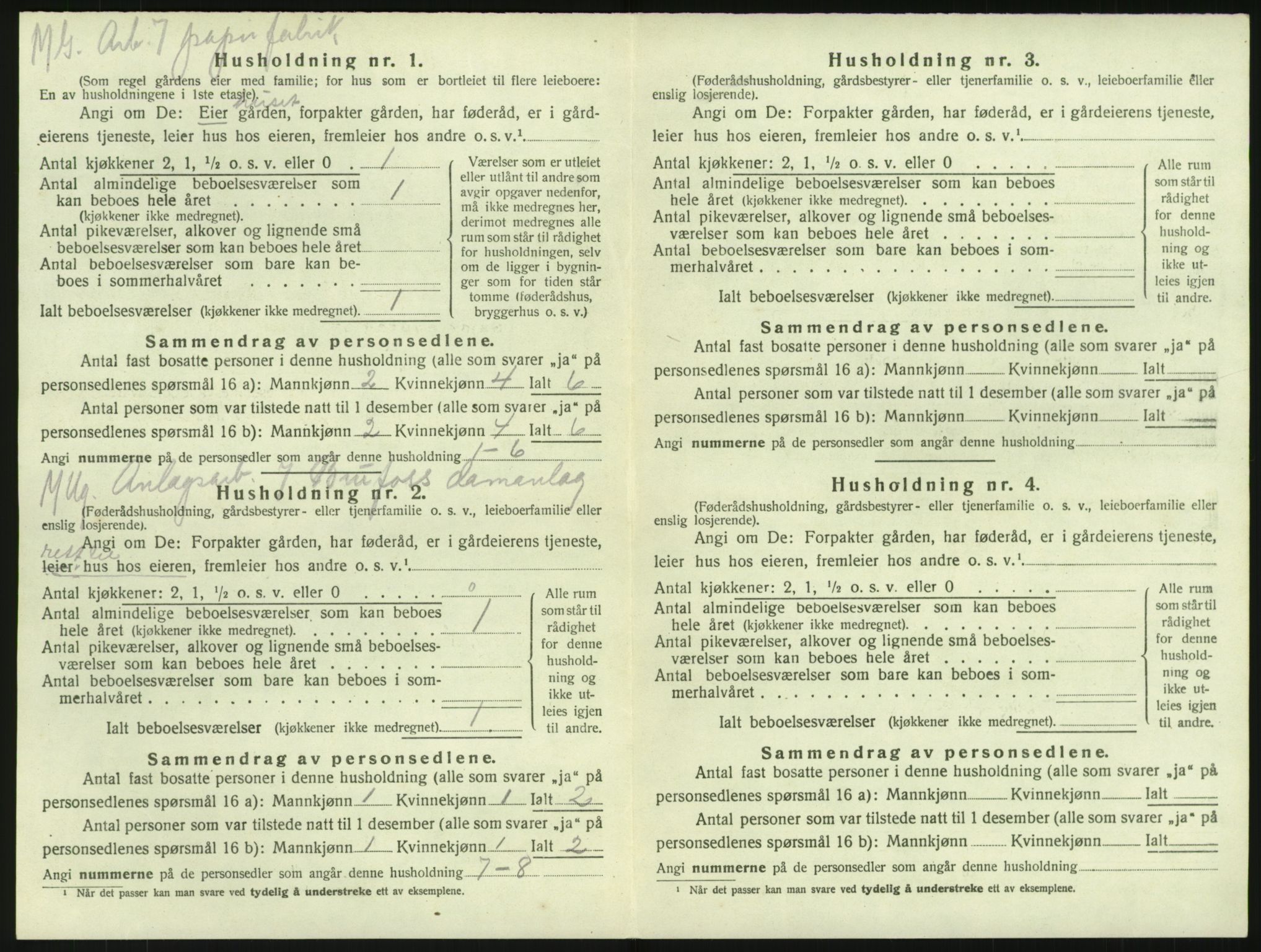 SAKO, 1920 census for Lardal, 1920, p. 206