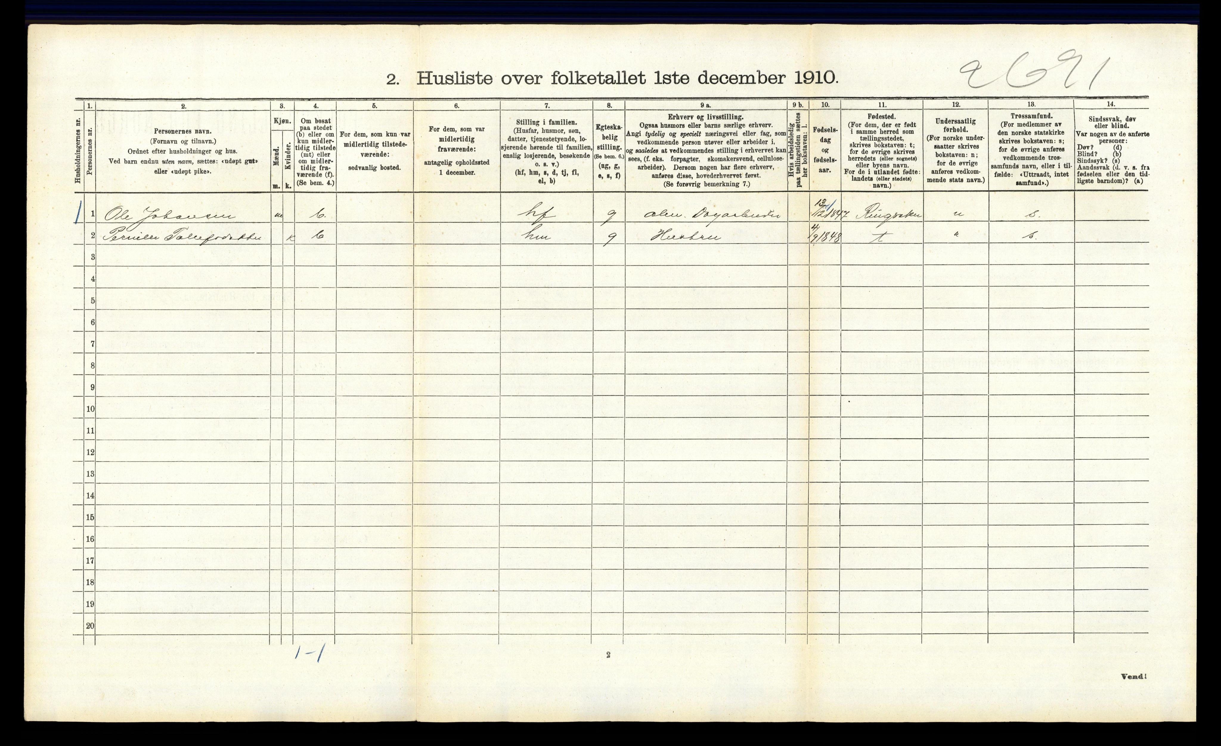 RA, 1910 census for Stor-Elvdal, 1910, p. 140