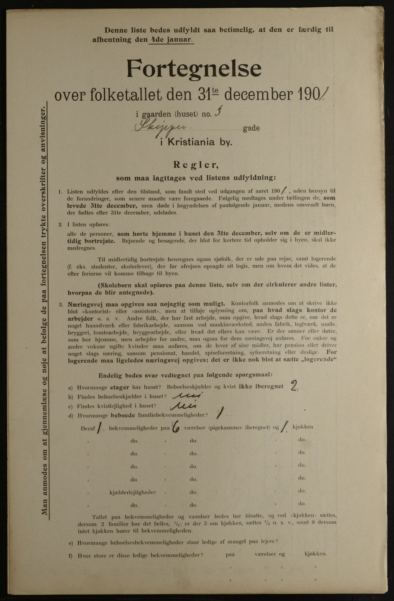 OBA, Municipal Census 1901 for Kristiania, 1901, p. 14701