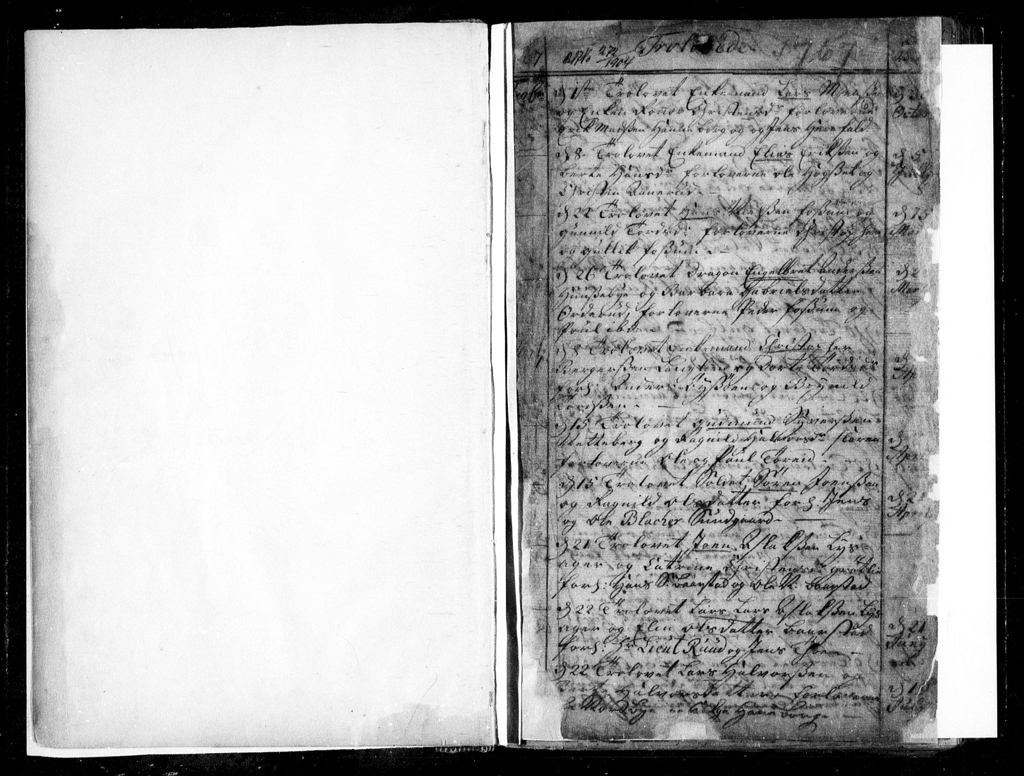 Aurskog prestekontor Kirkebøker, SAO/A-10304a/F/Fa/L0003: Parish register (official) no. I 3, 1767-1807, p. 6