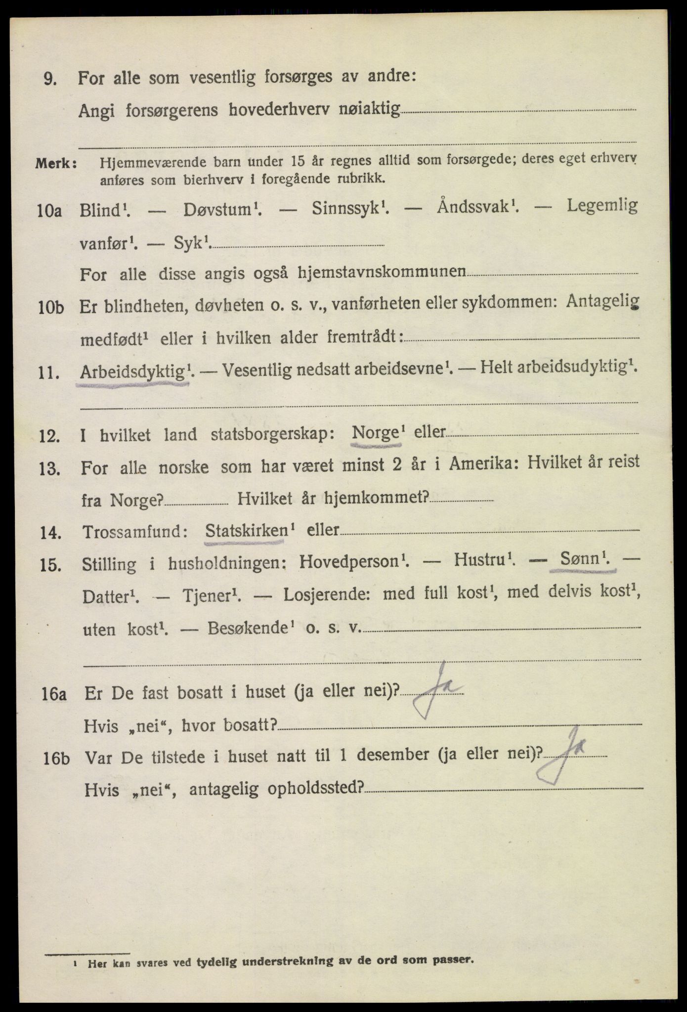 SAH, 1920 census for Furnes, 1920, p. 5652