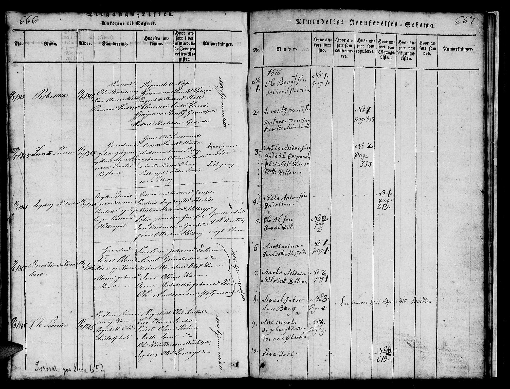 Ministerialprotokoller, klokkerbøker og fødselsregistre - Nord-Trøndelag, SAT/A-1458/731/L0310: Parish register (copy) no. 731C01, 1816-1874, p. 666-667