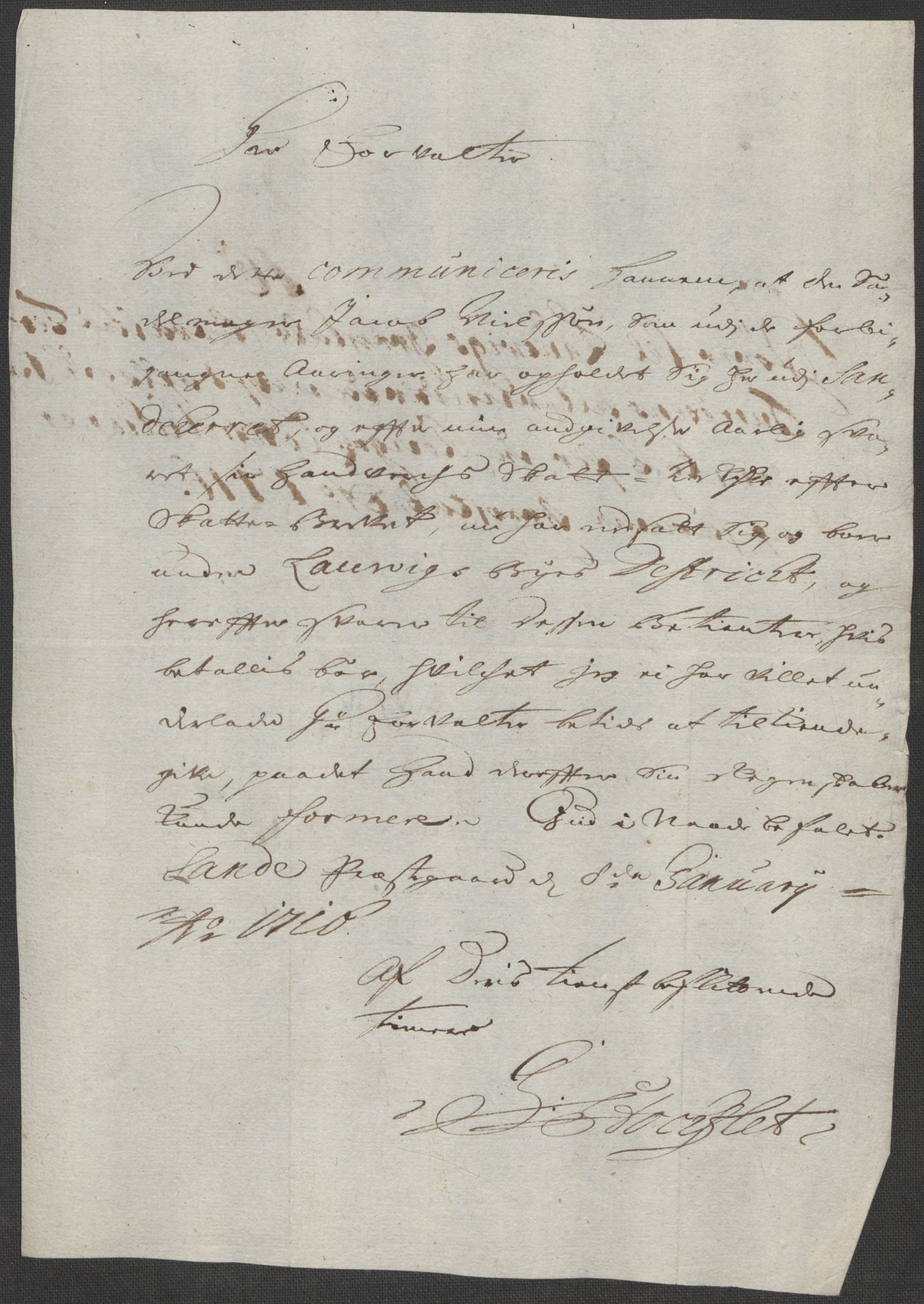 Rentekammeret inntil 1814, Reviderte regnskaper, Fogderegnskap, AV/RA-EA-4092/R33/L1987: Fogderegnskap Larvik grevskap, 1716-1717, p. 167