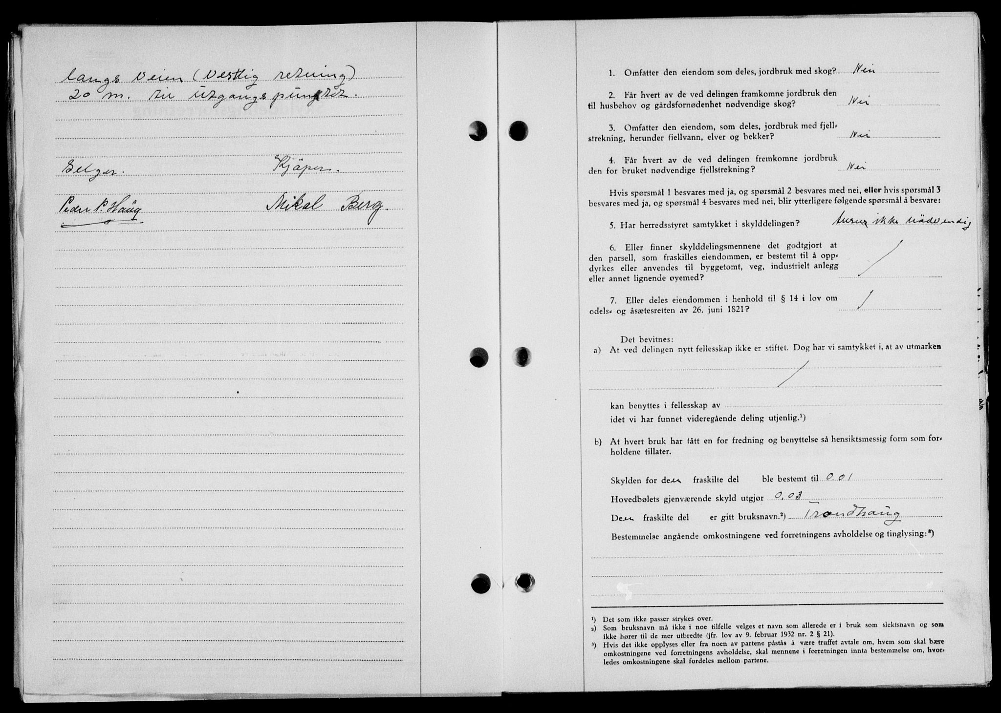 Lofoten sorenskriveri, SAT/A-0017/1/2/2C/L0017a: Mortgage book no. 17a, 1947-1948, Diary no: : 1838/1947