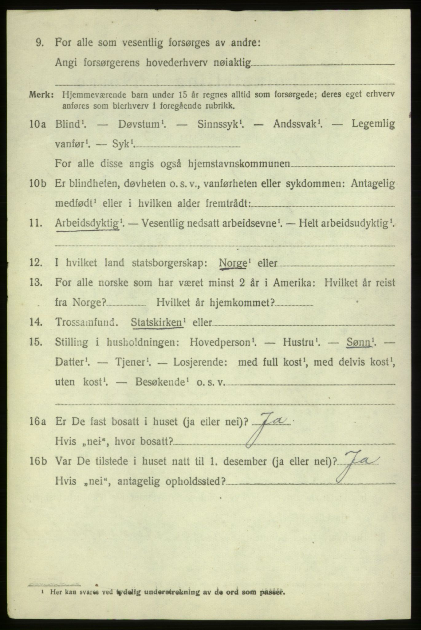 SAB, 1920 census for Ølen, 1920, p. 752