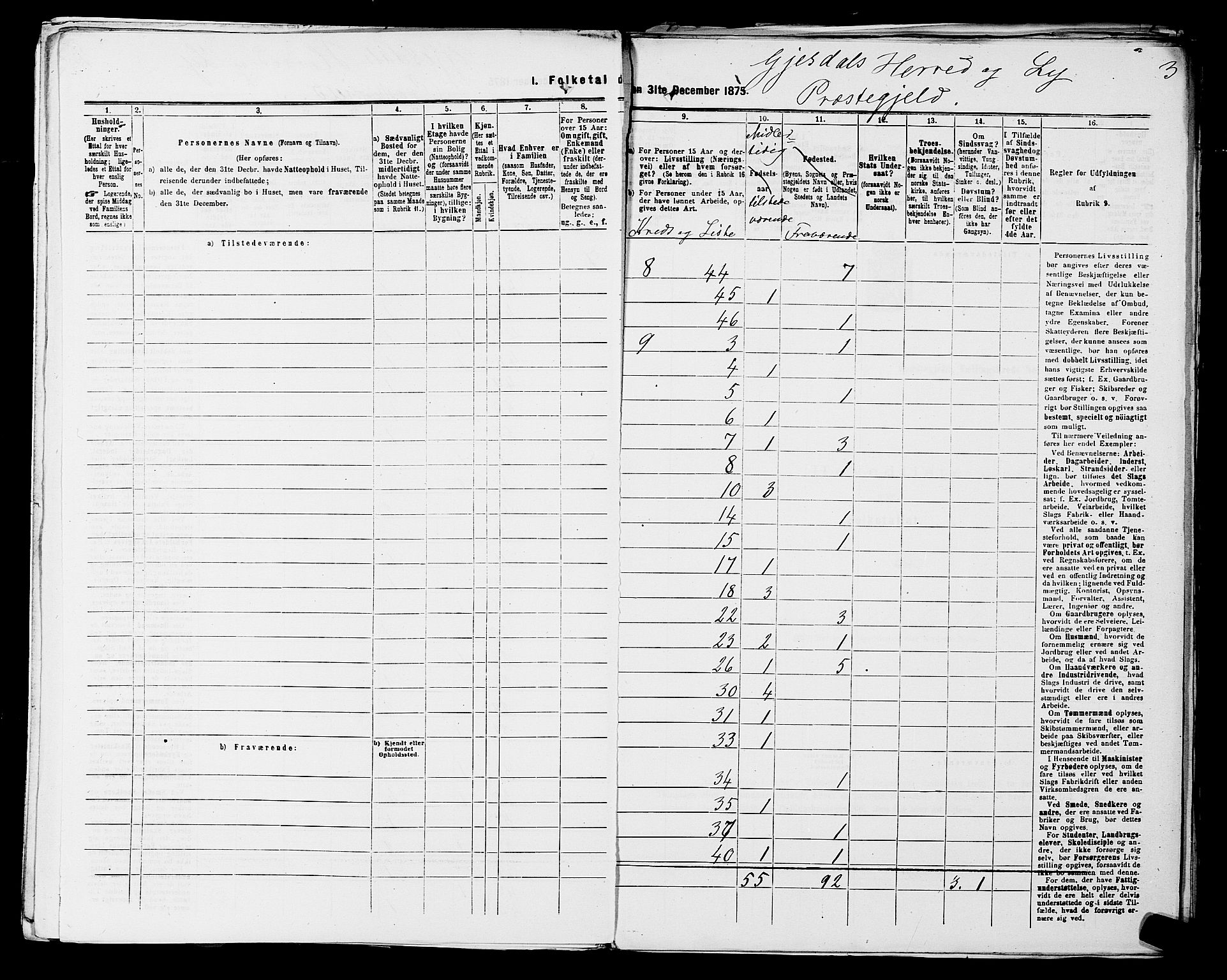 SAST, 1875 census for 1121P Lye, 1875, p. 43