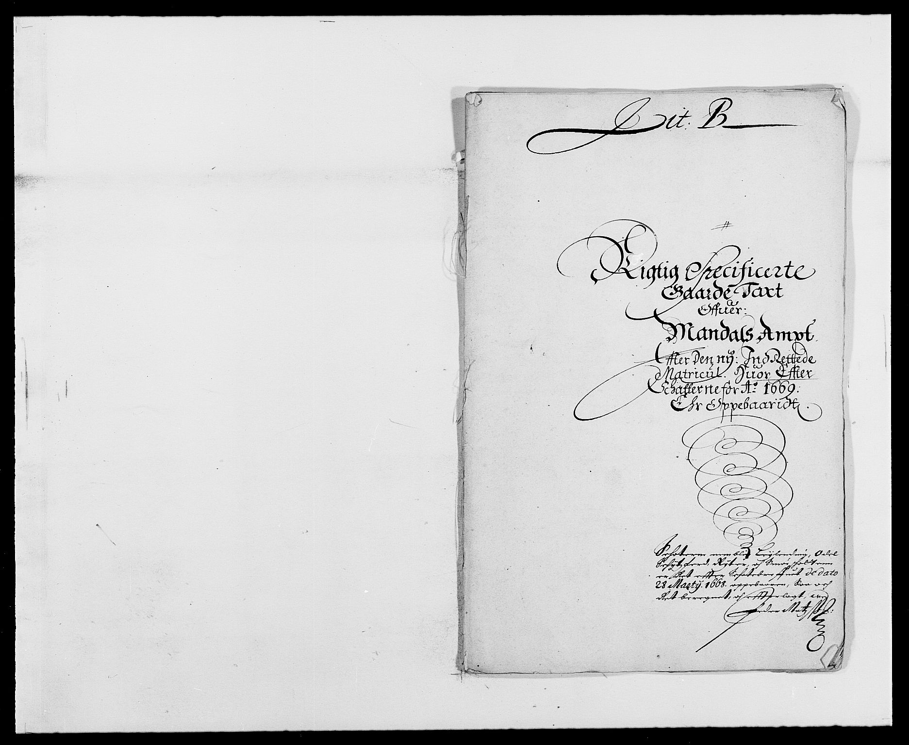 Rentekammeret inntil 1814, Reviderte regnskaper, Fogderegnskap, AV/RA-EA-4092/R42/L2538: Mandal fogderi, 1667-1670, p. 192