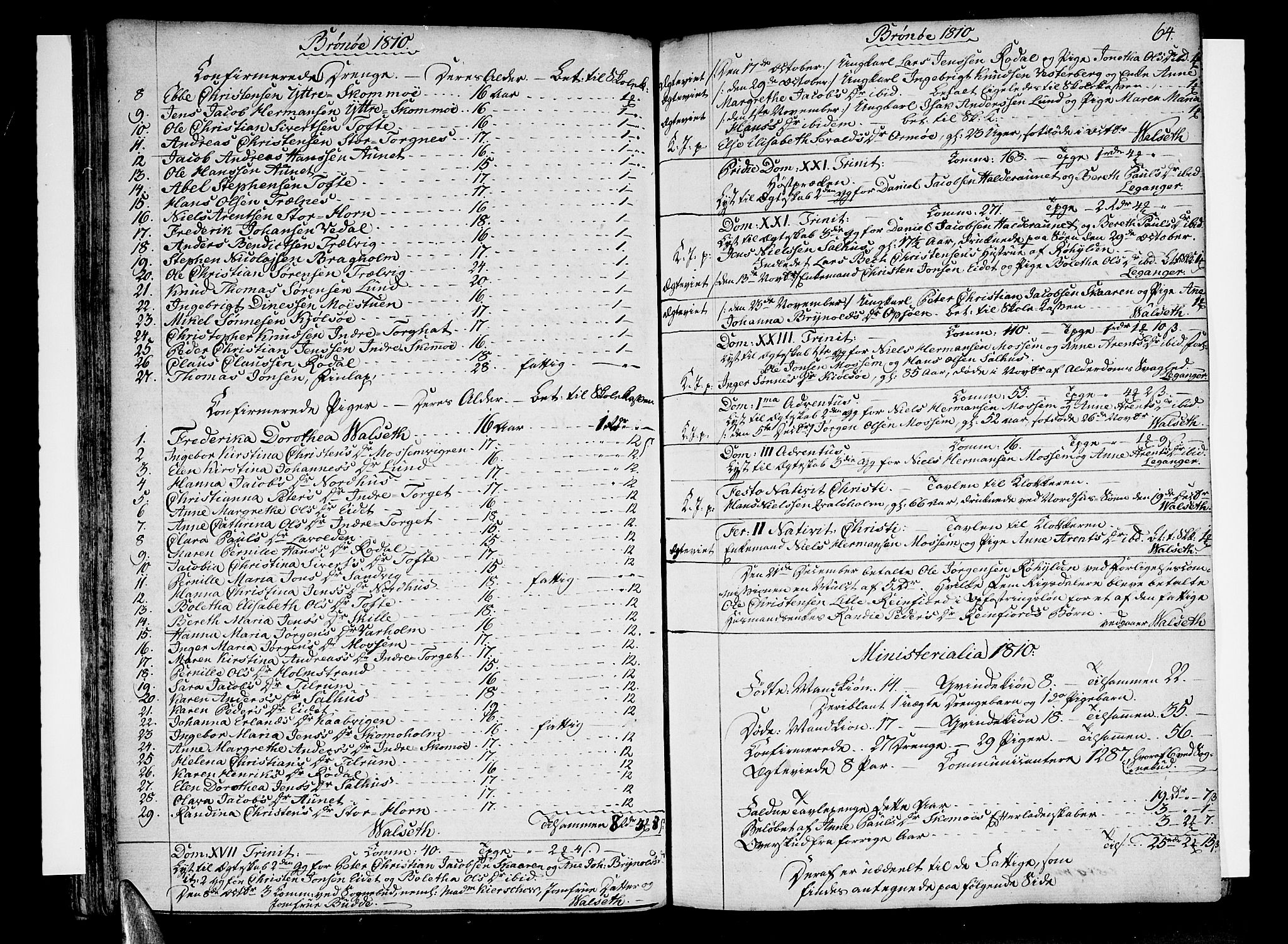 Ministerialprotokoller, klokkerbøker og fødselsregistre - Nordland, SAT/A-1459/813/L0196: Parish register (official) no. 813A06, 1804-1819, p. 64