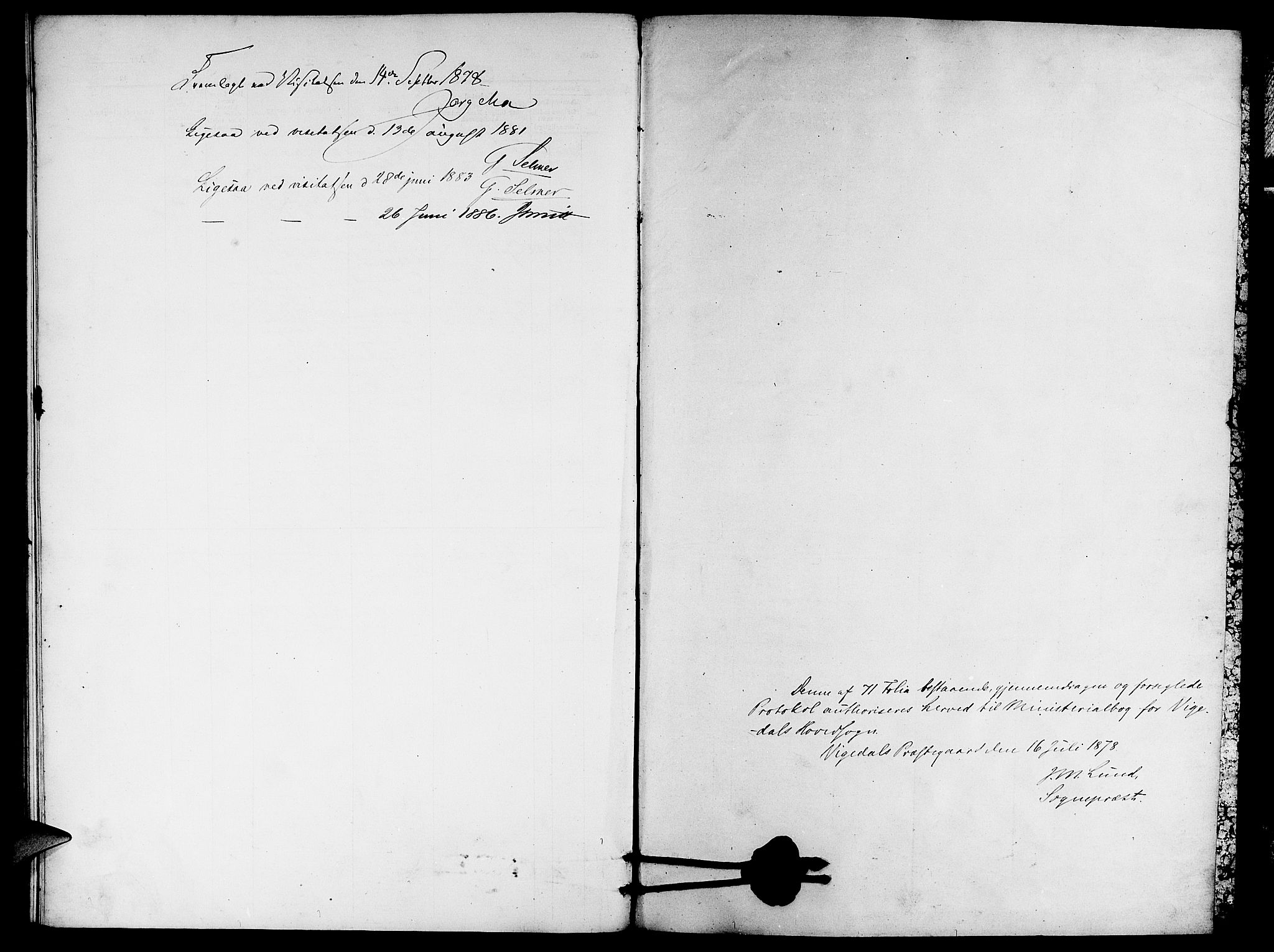 Vikedal sokneprestkontor, SAST/A-101840/01/V: Parish register (copy) no. B 5, 1878-1888