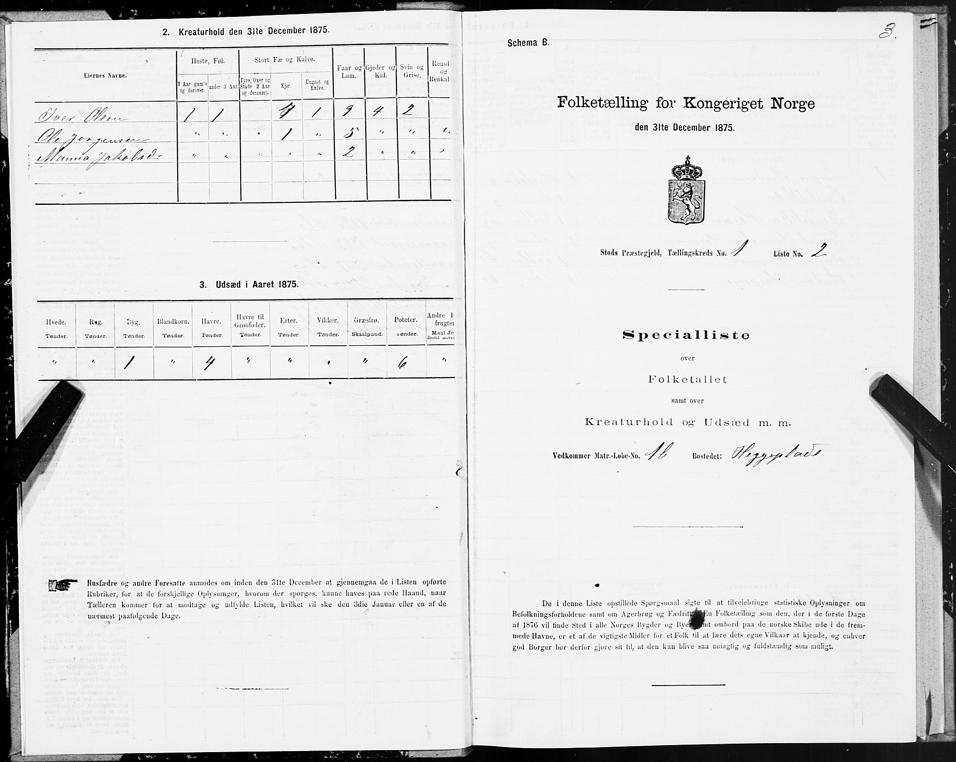 SAT, 1875 census for 1734P Stod, 1875, p. 1003