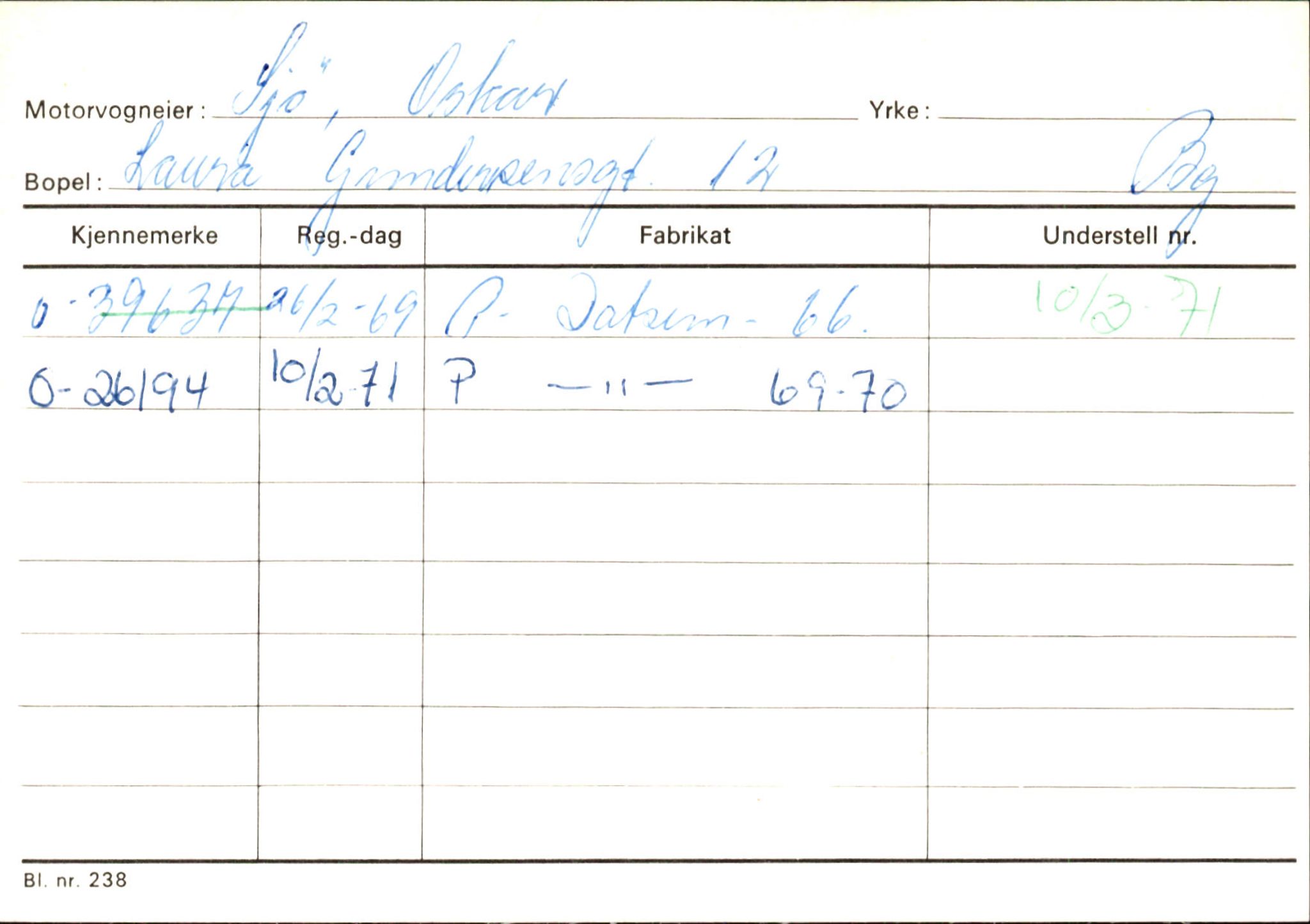 Statens vegvesen, Hordaland vegkontor, AV/SAB-A-5201/2/Hb/L0031: O-eierkort S, 1920-1971, p. 88