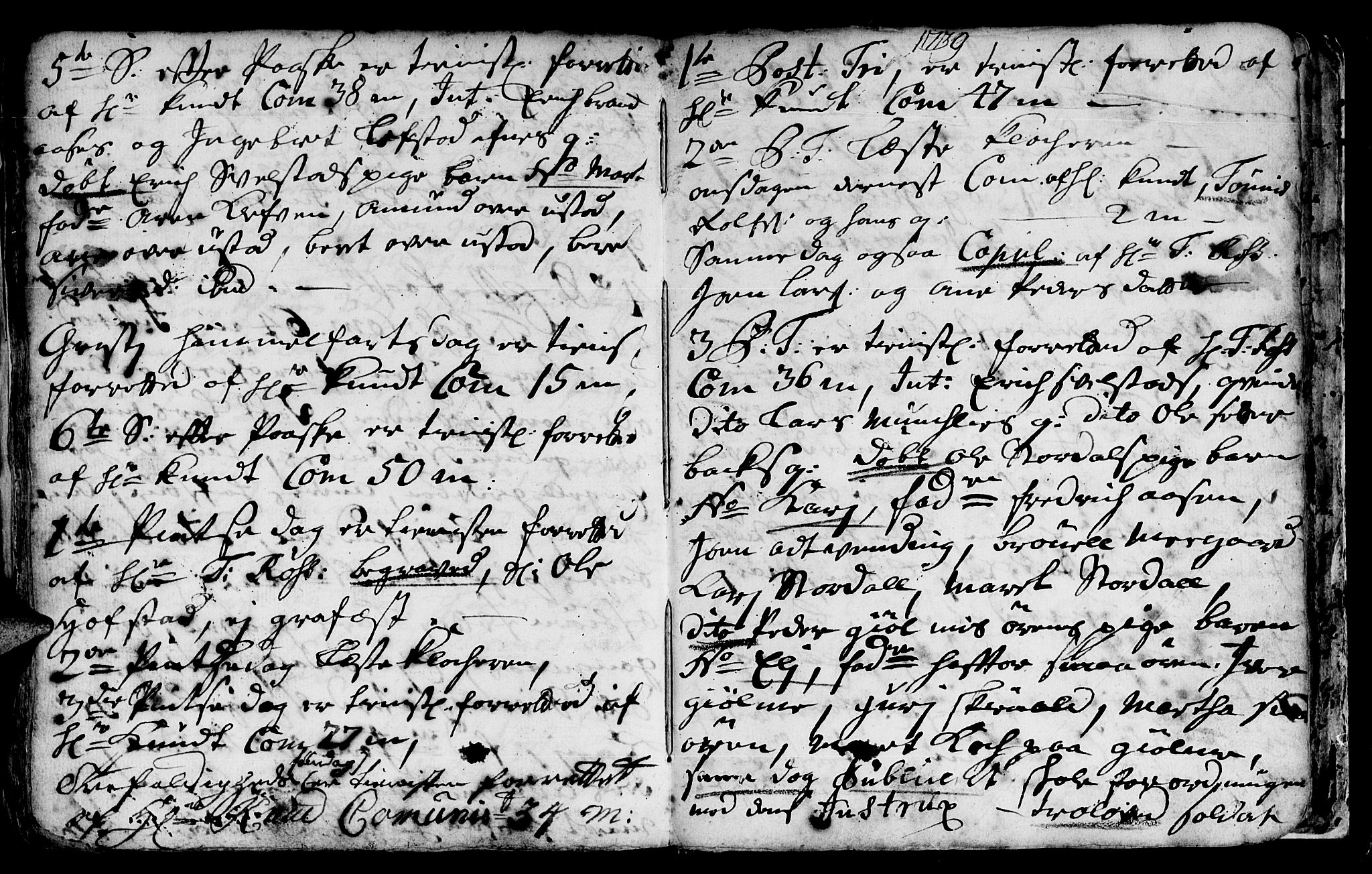 Ministerialprotokoller, klokkerbøker og fødselsregistre - Sør-Trøndelag, AV/SAT-A-1456/668/L0812: Parish register (copy) no. 668C01, 1715-1742