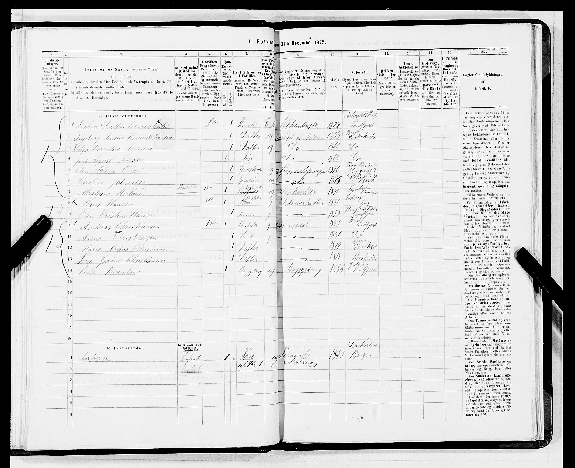 SAB, 1875 census for 1301 Bergen, 1875, p. 4512