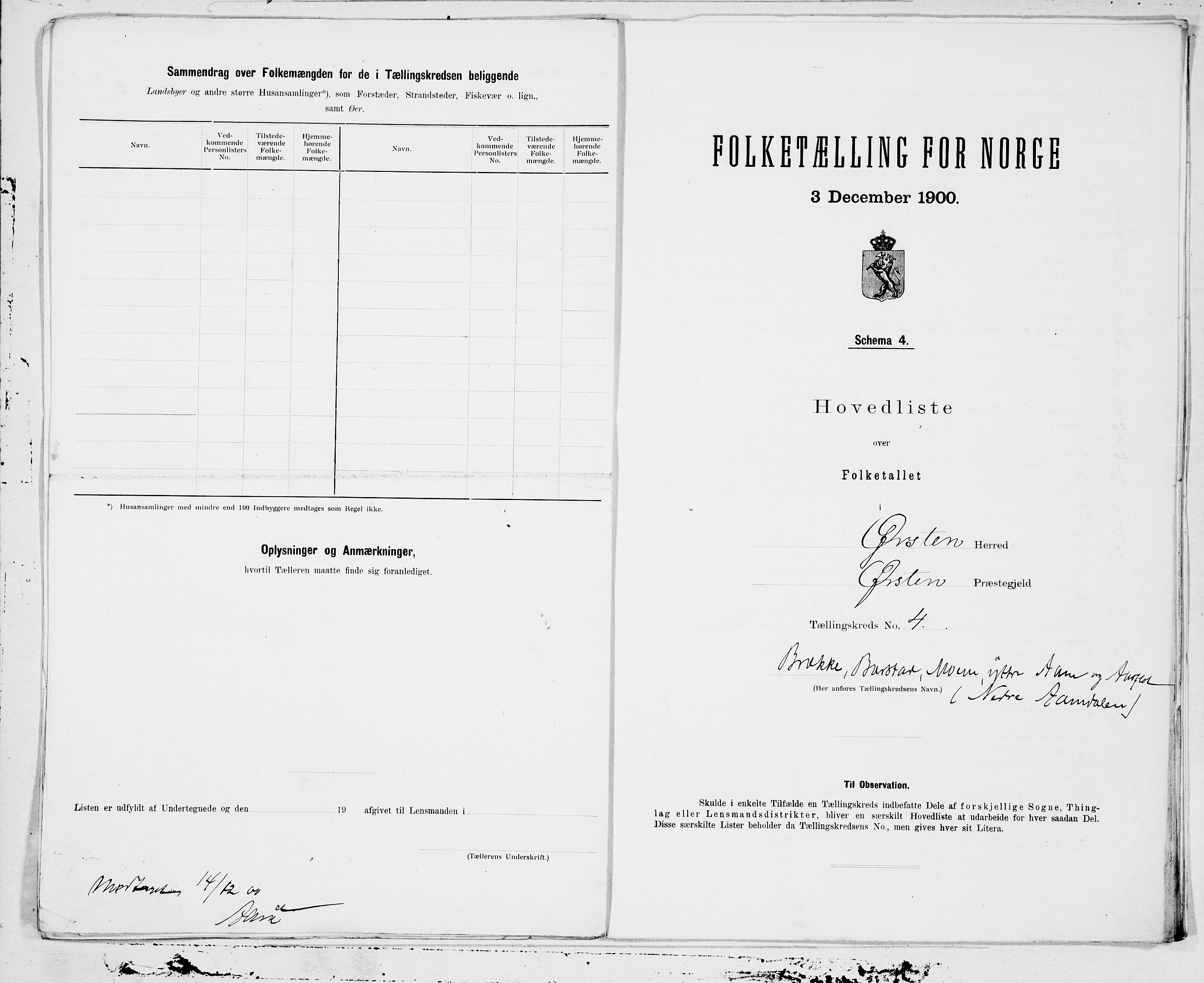 SAT, 1900 census for Ørsta, 1900, p. 10