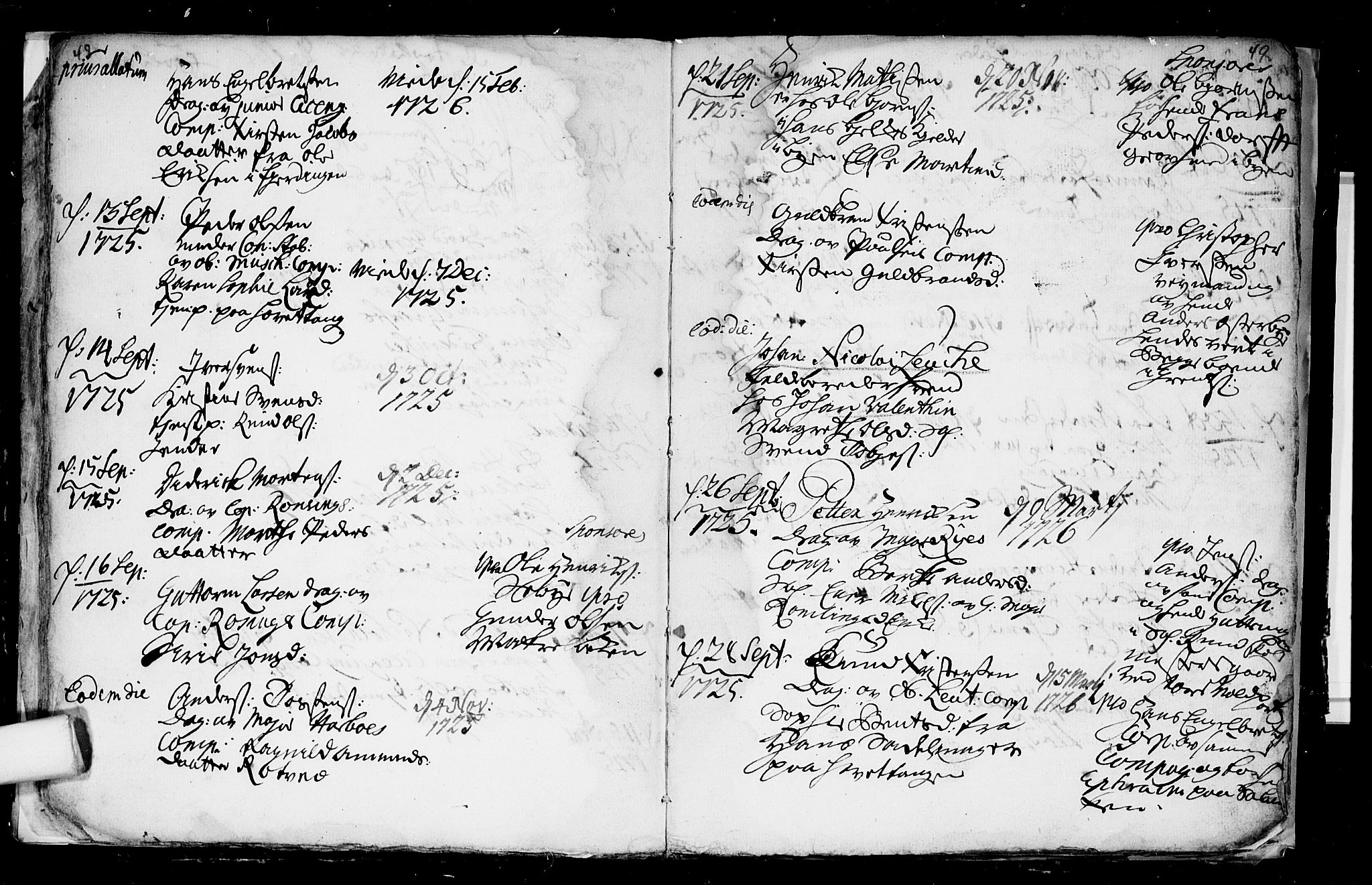 Aker prestekontor kirkebøker, SAO/A-10861/F/L0003: Parish register (official) no. 3, 1723-1731, p. 48-49