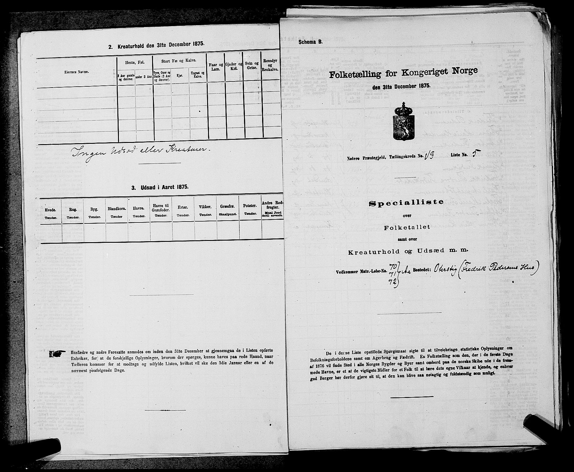 SAKO, 1875 census for 0722P Nøtterøy, 1875, p. 2855