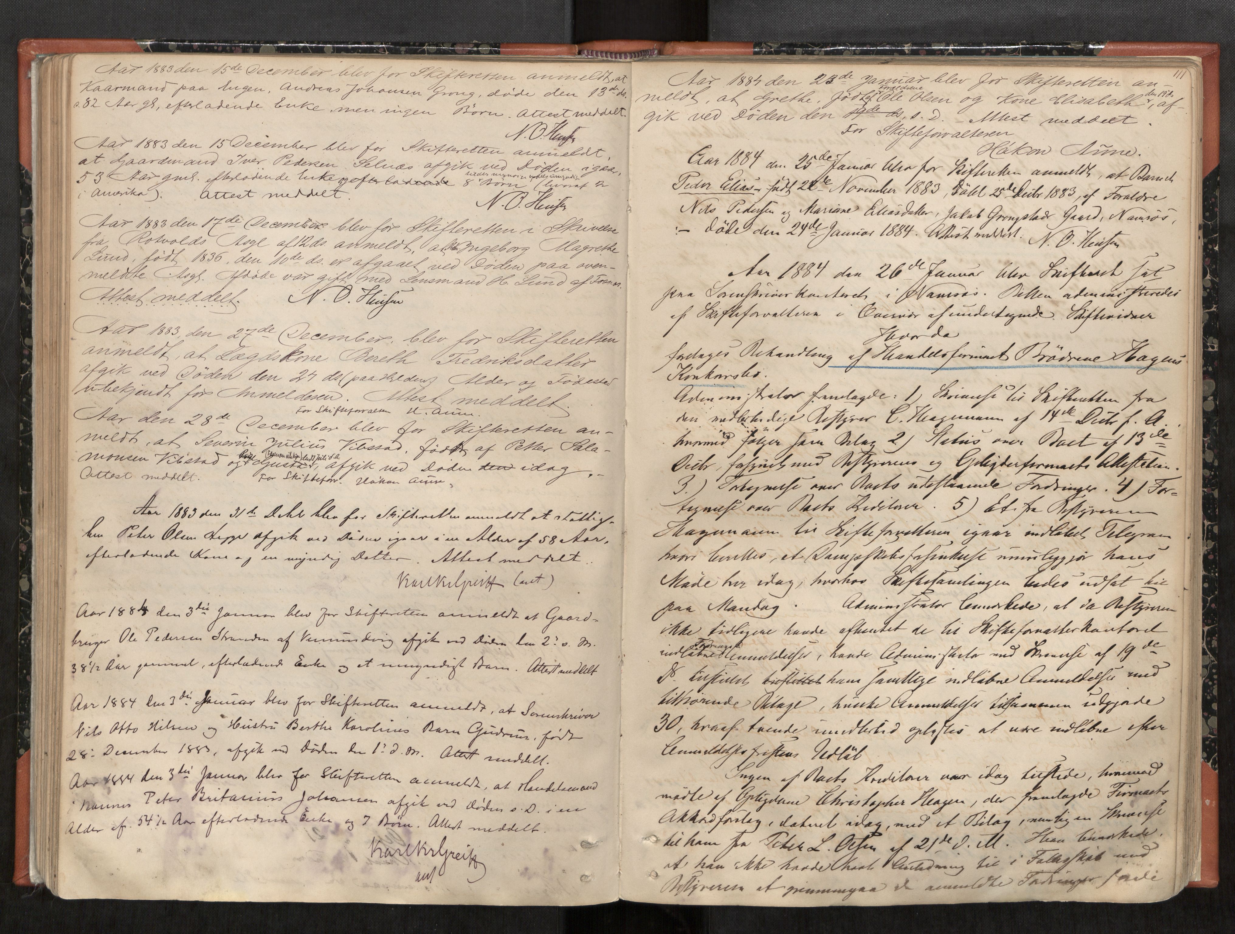 Namdal sorenskriveri, AV/SAT-A-4133/1/3/3B/L0005: Skiftebehandlingsprotokoll, 1879-1888, p. 111