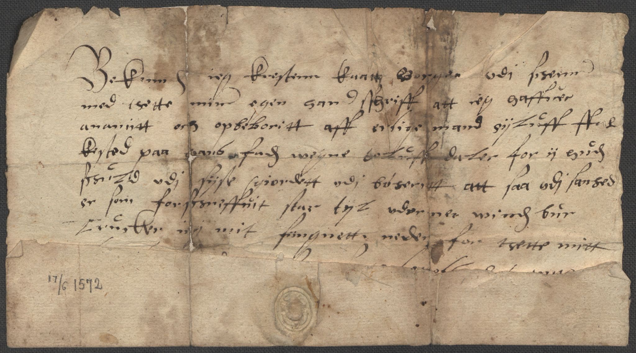 Riksarkivets diplomsamling, AV/RA-EA-5965/F15/L0028: Prestearkiv - Telemark, 1572-1769, p. 5