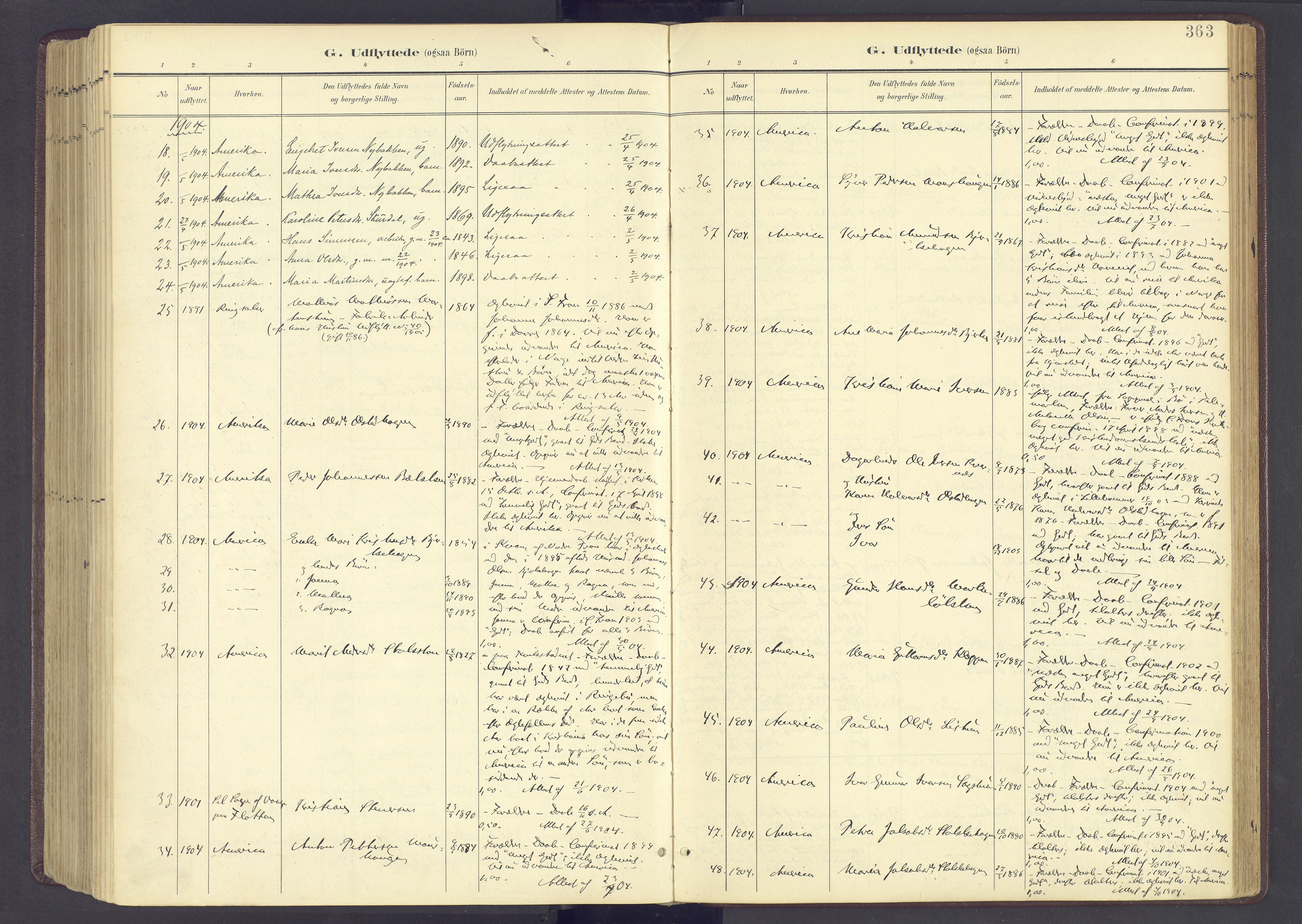 Sør-Fron prestekontor, SAH/PREST-010/H/Ha/Haa/L0004: Parish register (official) no. 4, 1898-1919, p. 363