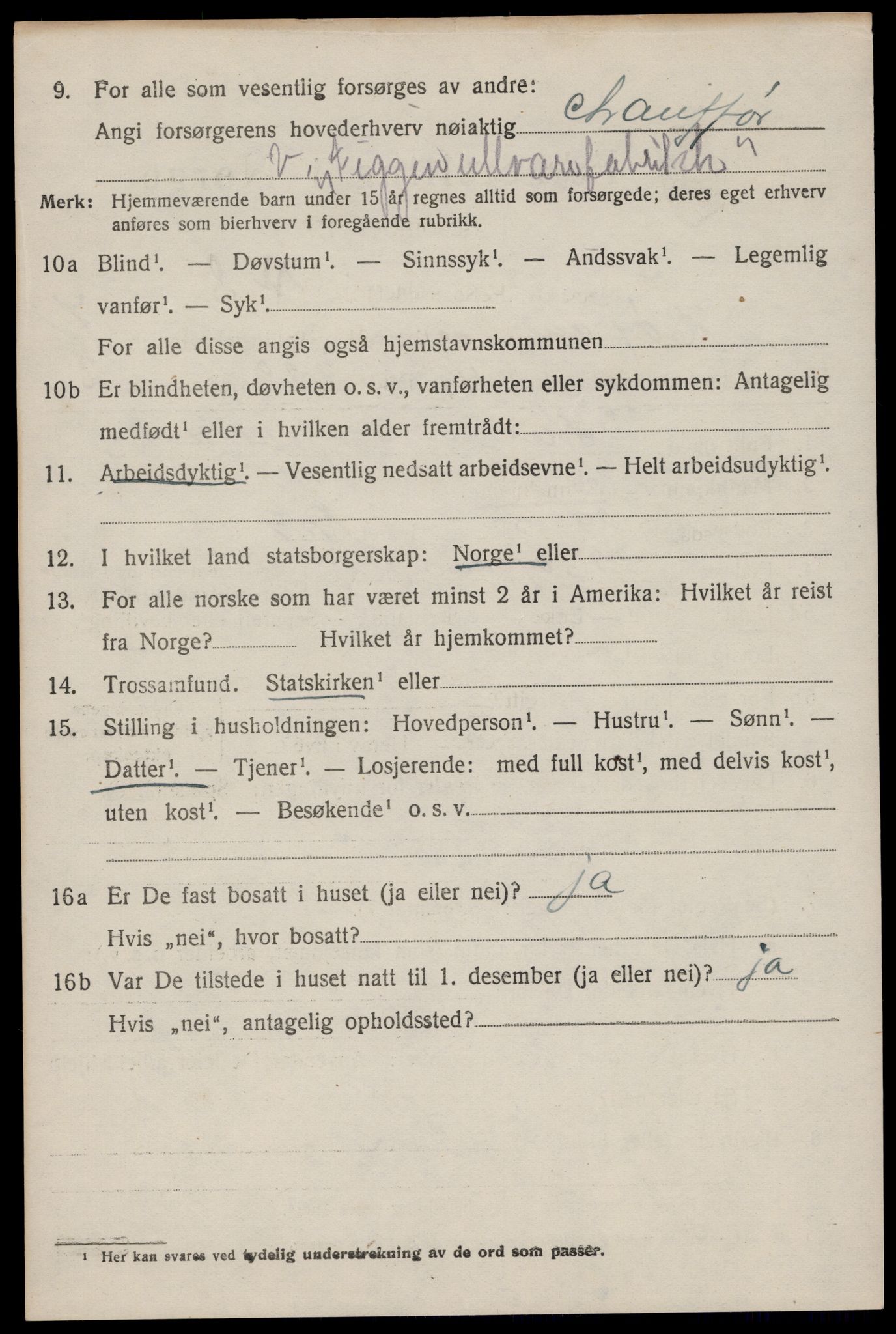 SAST, 1920 census for Høyland, 1920, p. 5267