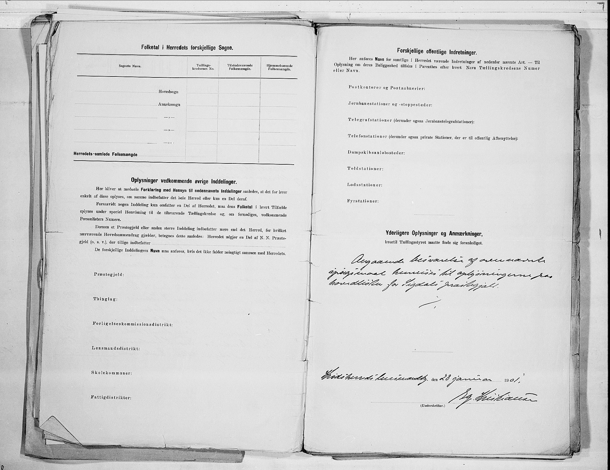 RA, 1900 census for Sigdal, 1900, p. 5