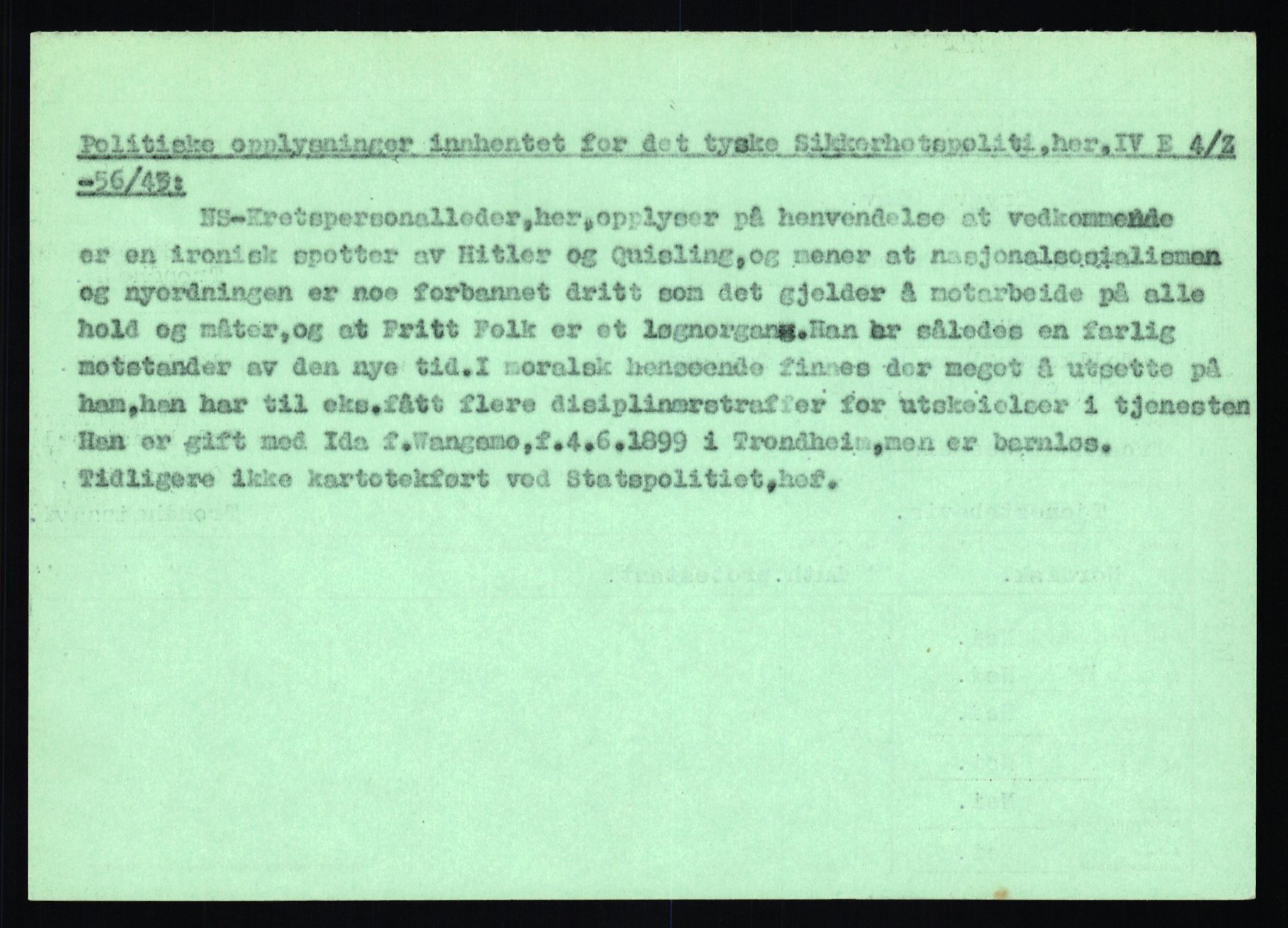 Statspolitiet - Hovedkontoret / Osloavdelingen, AV/RA-S-1329/C/Ca/L0013: Raa - Servold, 1943-1945, p. 3449