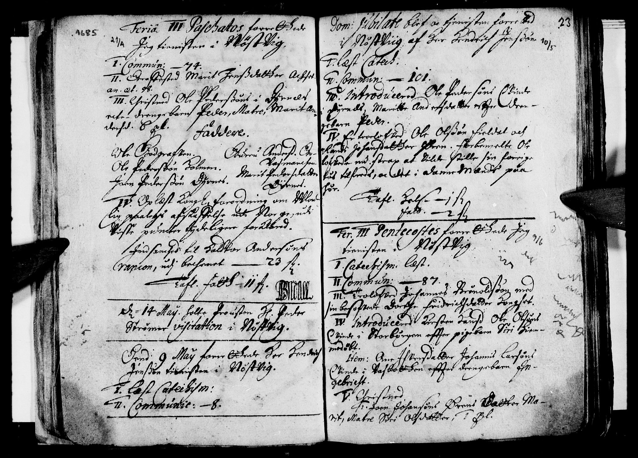 Ministerialprotokoller, klokkerbøker og fødselsregistre - Nordland, AV/SAT-A-1459/814/L0220: Parish register (official) no. 814A01, 1677-1717, p. 23