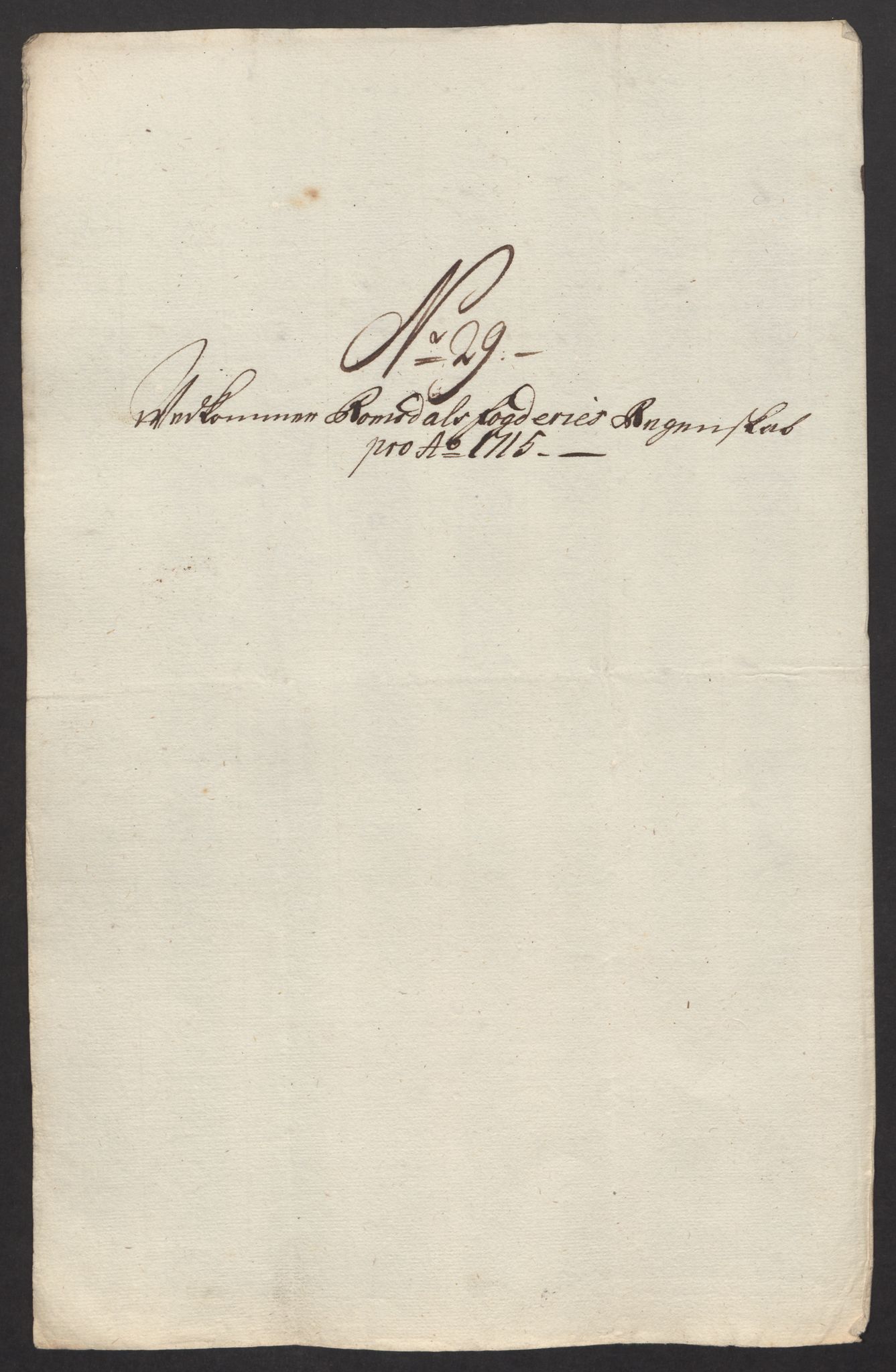 Rentekammeret inntil 1814, Reviderte regnskaper, Fogderegnskap, AV/RA-EA-4092/R55/L3663: Fogderegnskap Romsdal, 1715-1716, p. 201