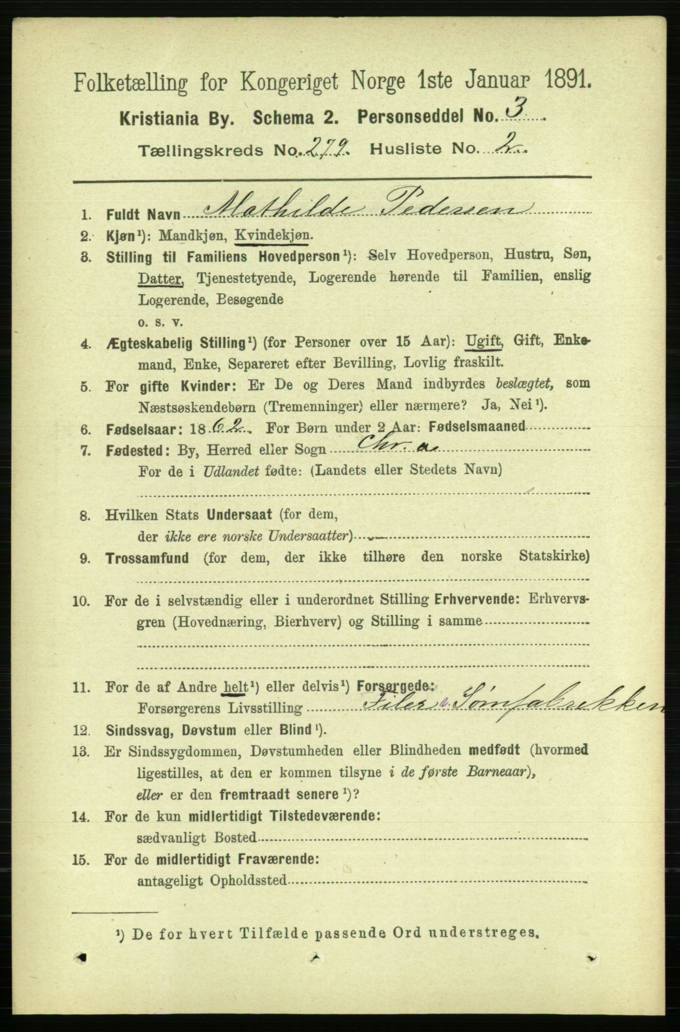 RA, 1891 census for 0301 Kristiania, 1891, p. 169379