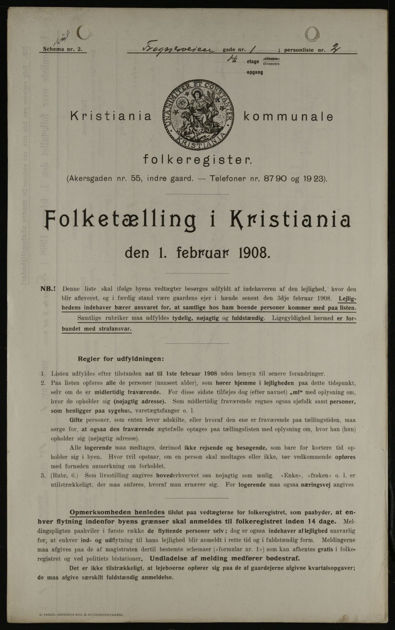 OBA, Municipal Census 1908 for Kristiania, 1908, p. 24424