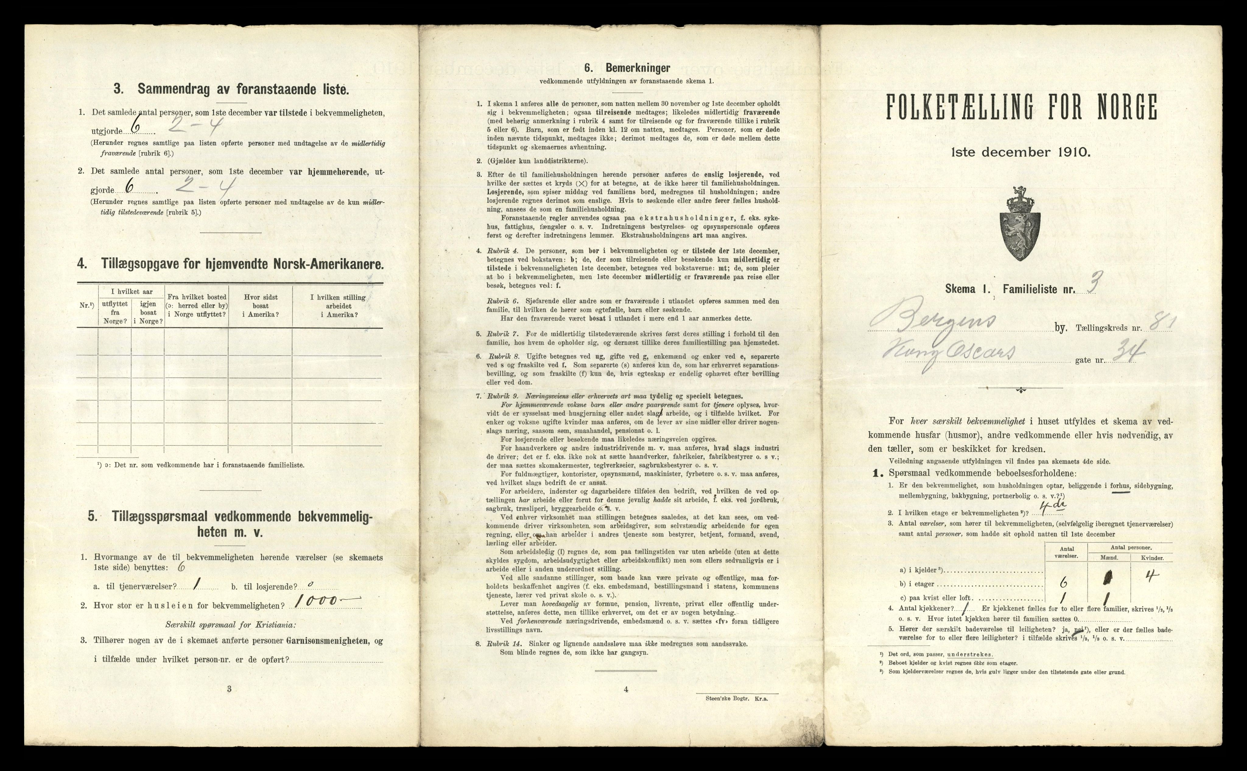 RA, 1910 census for Bergen, 1910, p. 28735