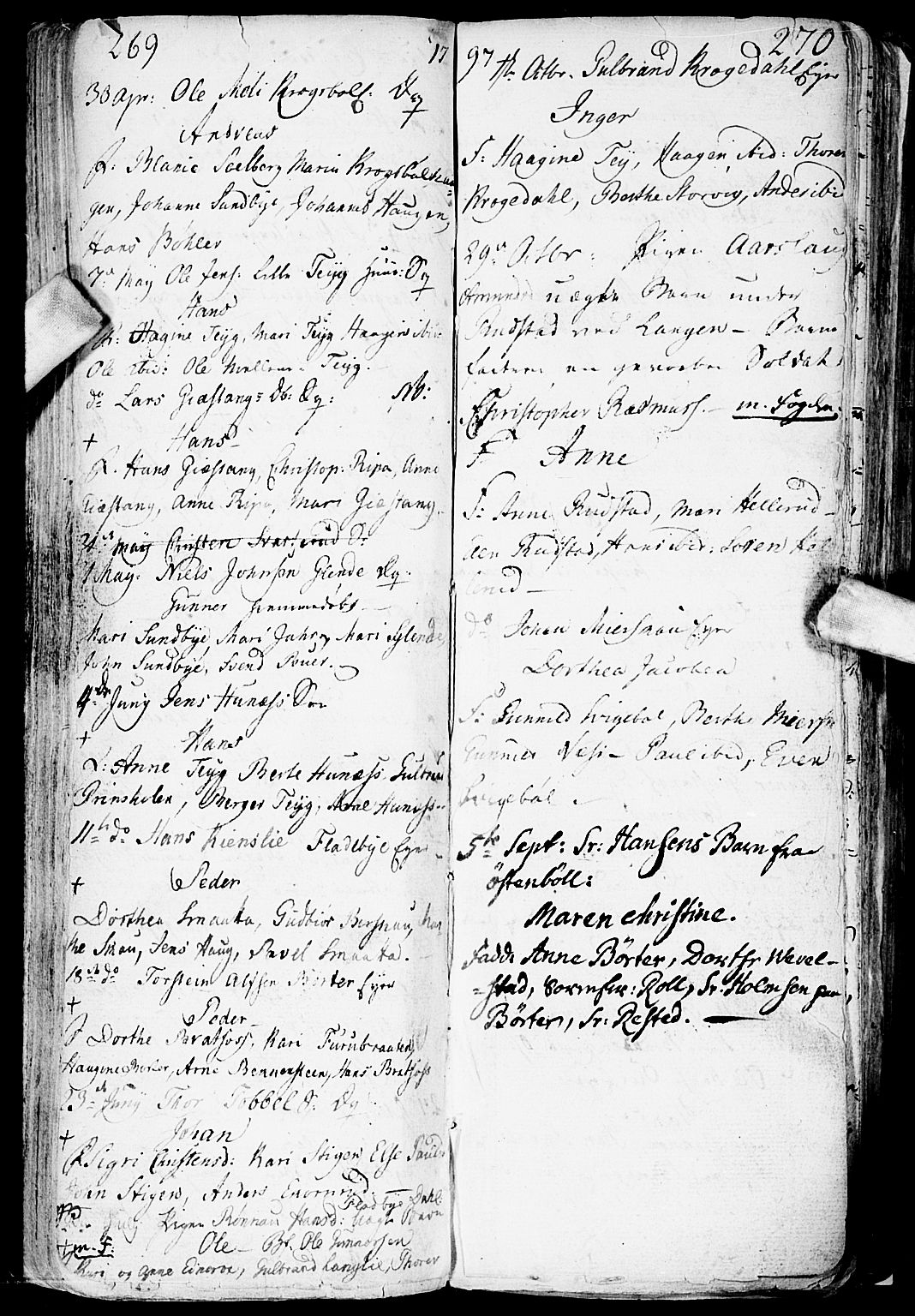Enebakk prestekontor Kirkebøker, SAO/A-10171c/F/Fa/L0002: Parish register (official) no. I 2, 1755-1806, p. 269-270