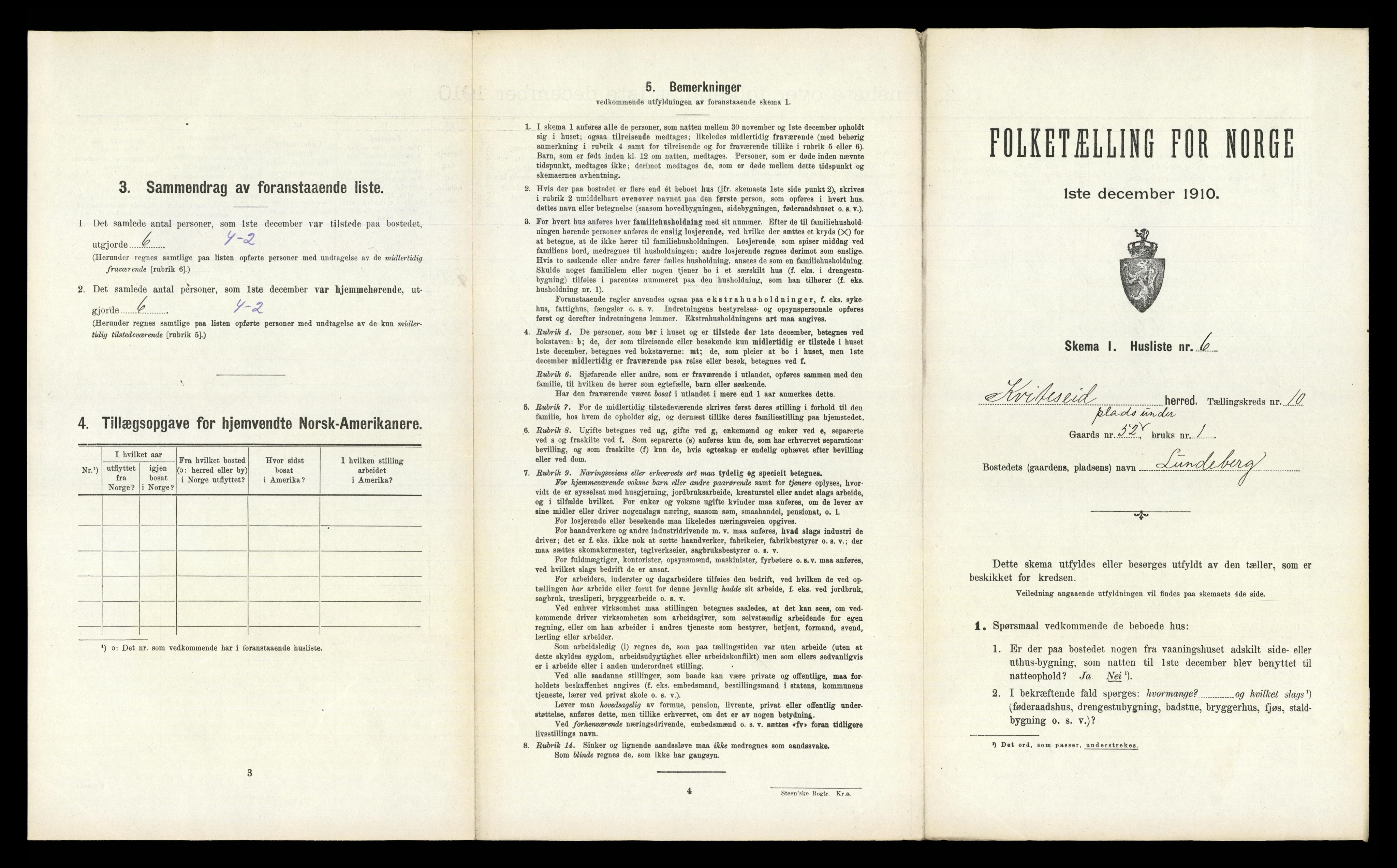 RA, 1910 census for Kviteseid, 1910, p. 880