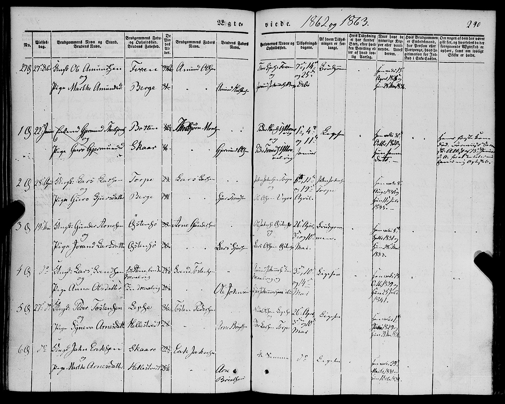 Kvam sokneprestembete, AV/SAB-A-76201/H/Haa: Parish register (official) no. A 8, 1844-1863, p. 290