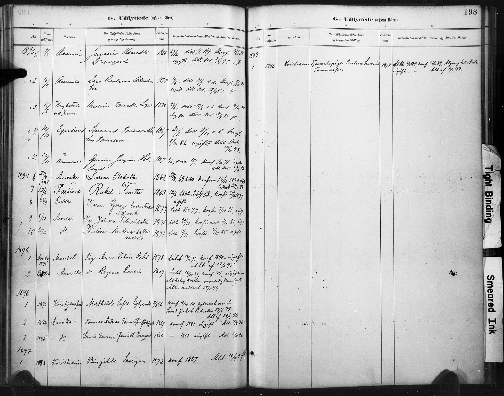 Flekkefjord sokneprestkontor, AV/SAK-1111-0012/F/Fa/Fac/L0008: Parish register (official) no. A 8, 1885-1898, p. 198