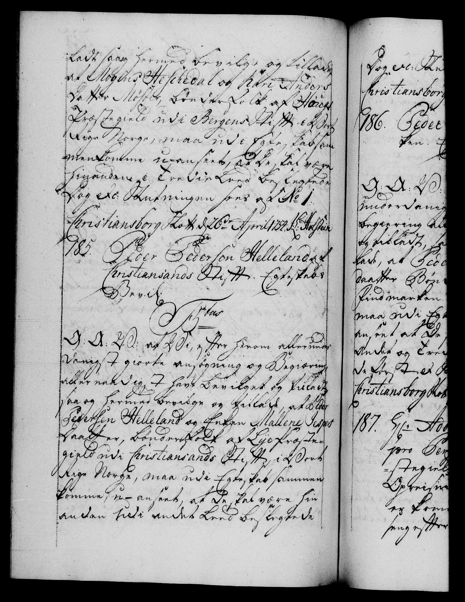 Danske Kanselli 1572-1799, AV/RA-EA-3023/F/Fc/Fca/Fcaa/L0038: Norske registre, 1753-1754, p. 705b