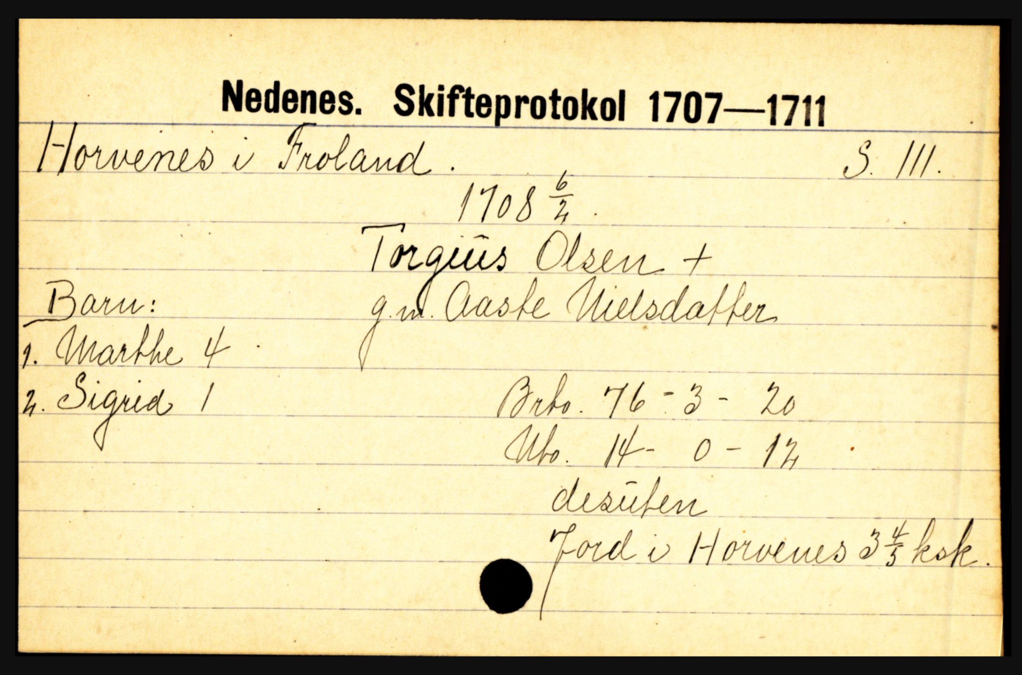 Nedenes sorenskriveri før 1824, AV/SAK-1221-0007/H, p. 13055