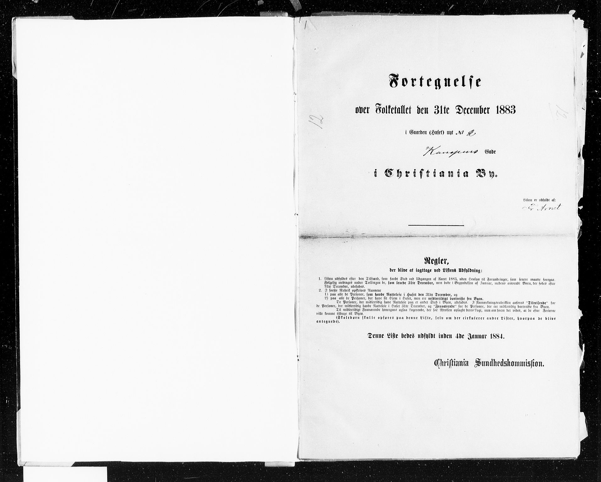 OBA, Municipal Census 1883 for Kristiania, 1883, p. 2024