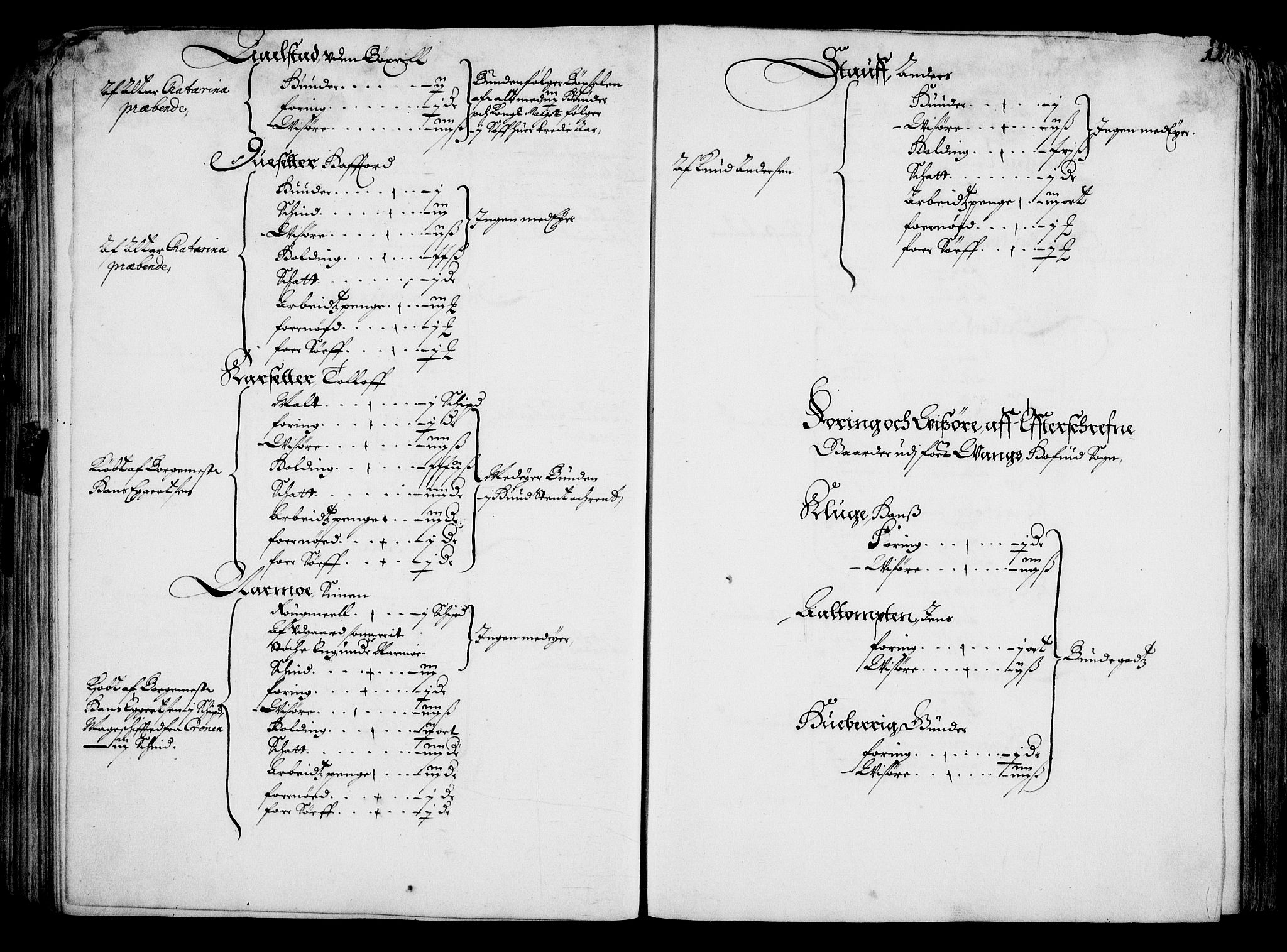 Rentekammeret inntil 1814, Realistisk ordnet avdeling, AV/RA-EA-4070/On/L0001/0001: Statens gods / [Jj 1]: Jordebok over Hannibal Sehesteds gods, 1651, p. 110