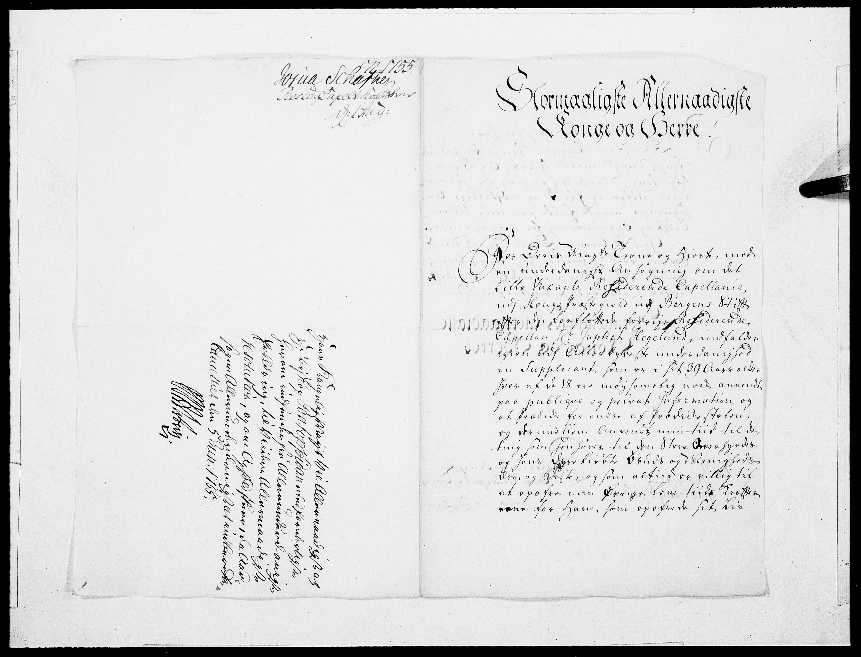Danske Kanselli 1572-1799, RA/EA-3023/F/Fc/Fcc/Fcca/L0170: Norske innlegg 1572-1799, 1755, p. 110