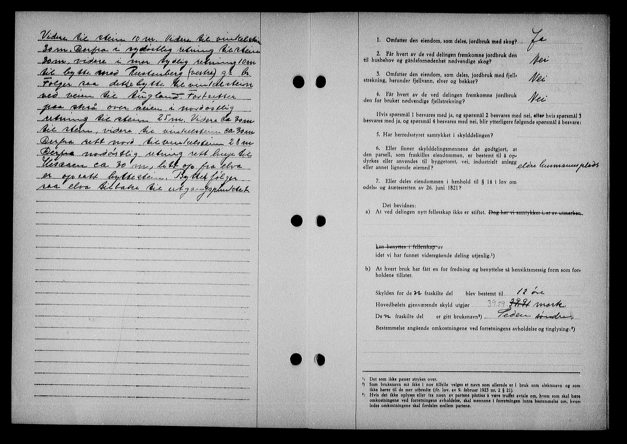 Nedenes sorenskriveri, AV/SAK-1221-0006/G/Gb/Gba/L0049: Mortgage book no. A-III, 1941-1942, Diary no: : 749/1942