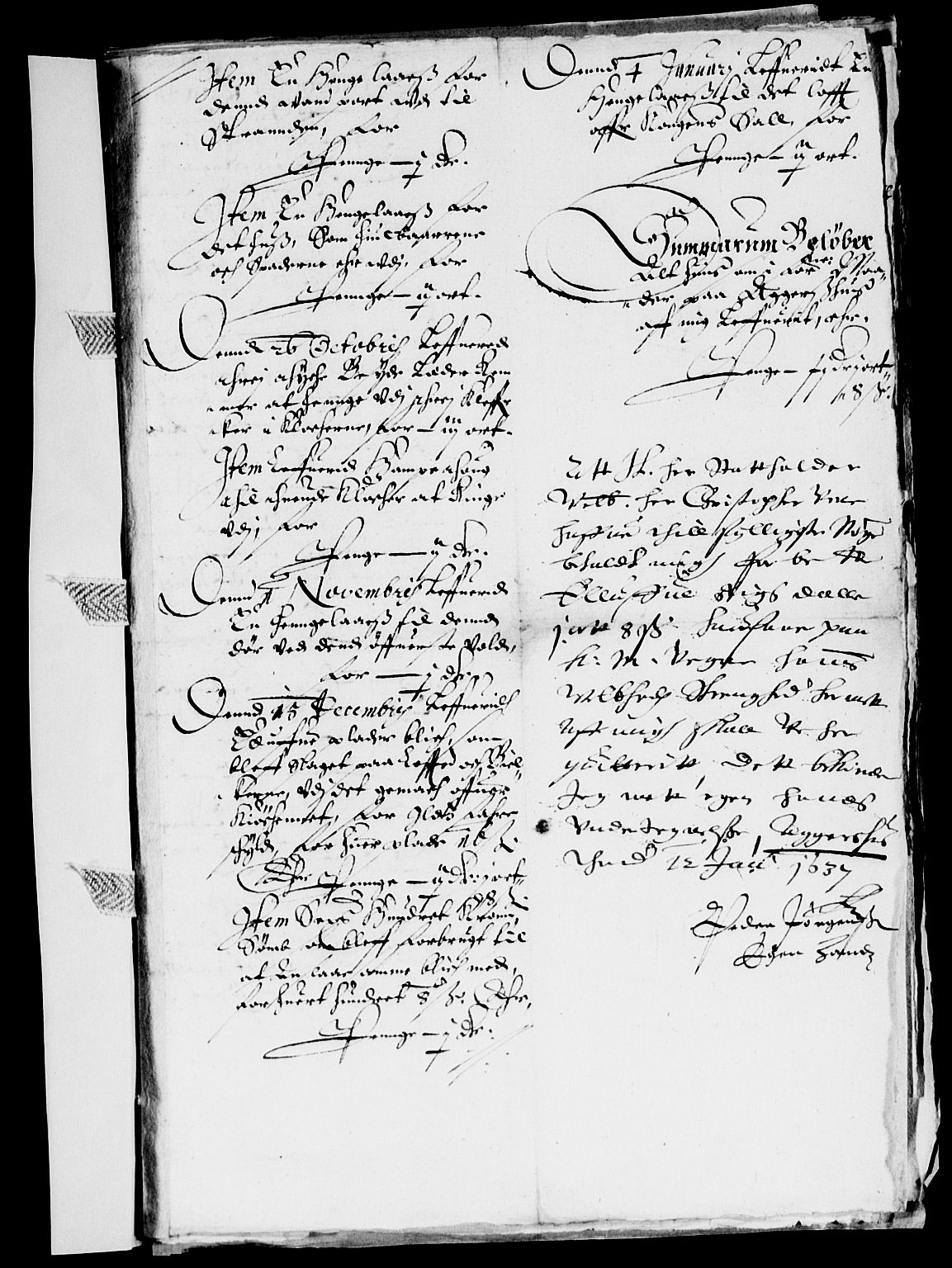 Rentekammeret inntil 1814, Reviderte regnskaper, Lensregnskaper, AV/RA-EA-5023/R/Rb/Rba/L0130: Akershus len, 1636-1637
