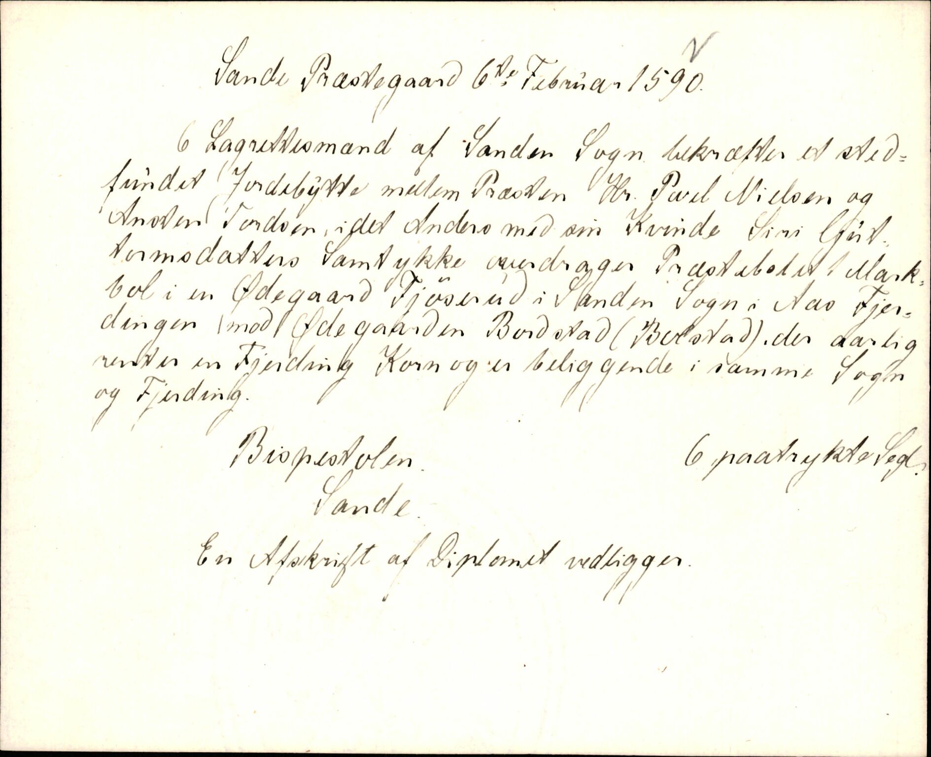 Riksarkivets diplomsamling, AV/RA-EA-5965/F35/F35k/L0002: Regestsedler: Prestearkiver fra Hedmark, Oppland, Buskerud og Vestfold, p. 555