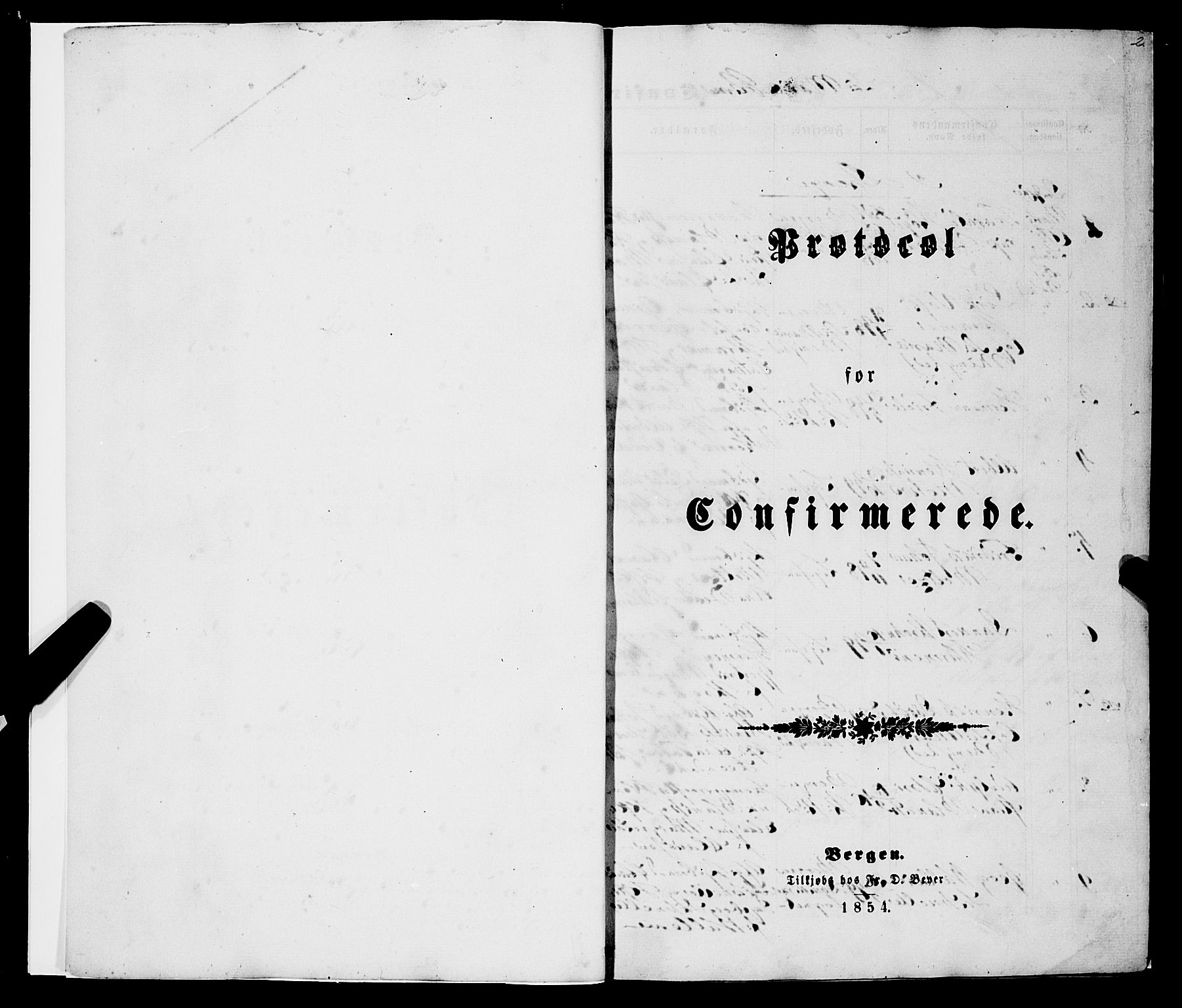 Korskirken sokneprestembete, SAB/A-76101/H/Haa/L0069: Curate's parish register no. A 4, 1856-1869, p. 2