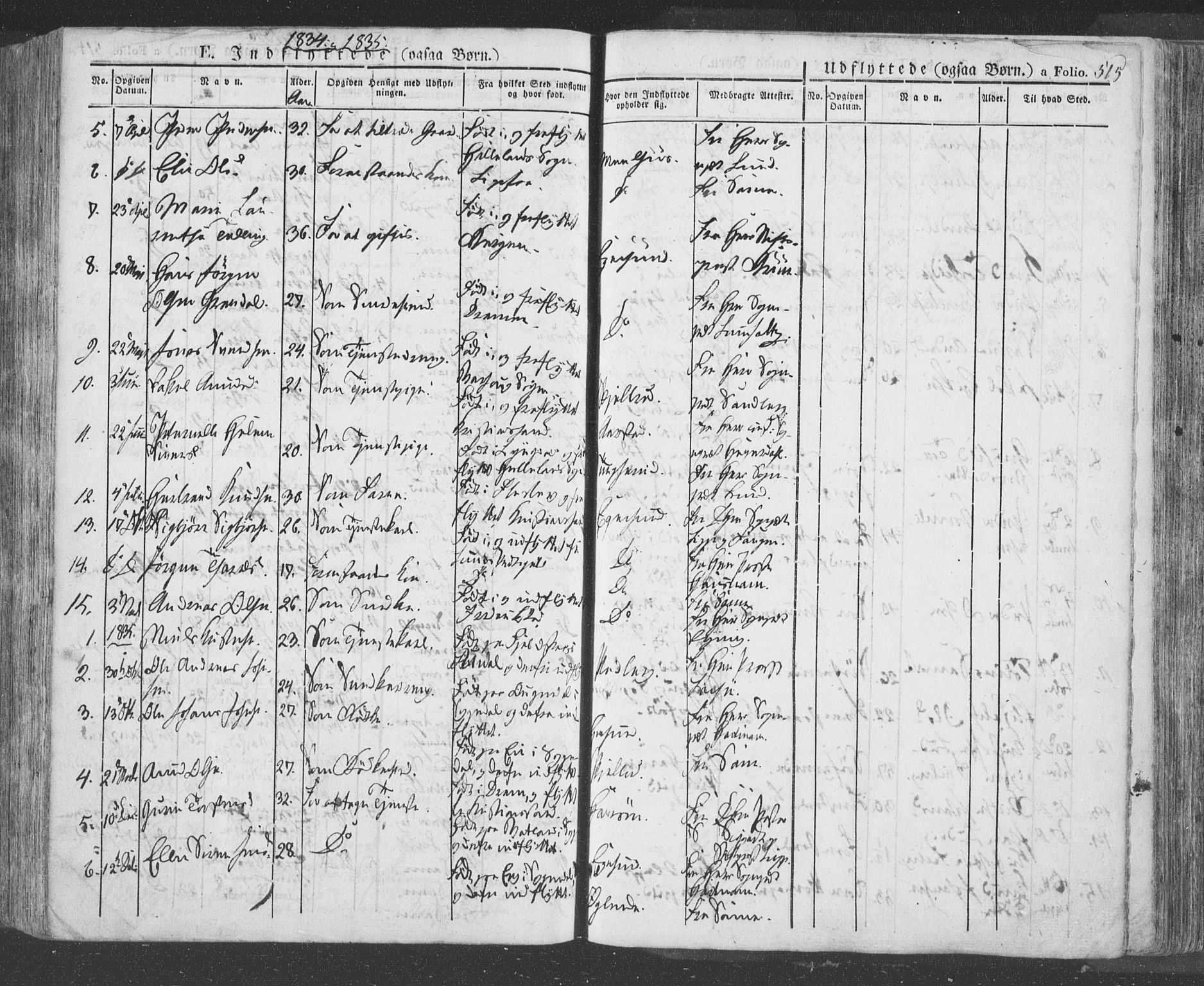 Eigersund sokneprestkontor, AV/SAST-A-101807/S08/L0009: Parish register (official) no. A 9, 1827-1850, p. 515