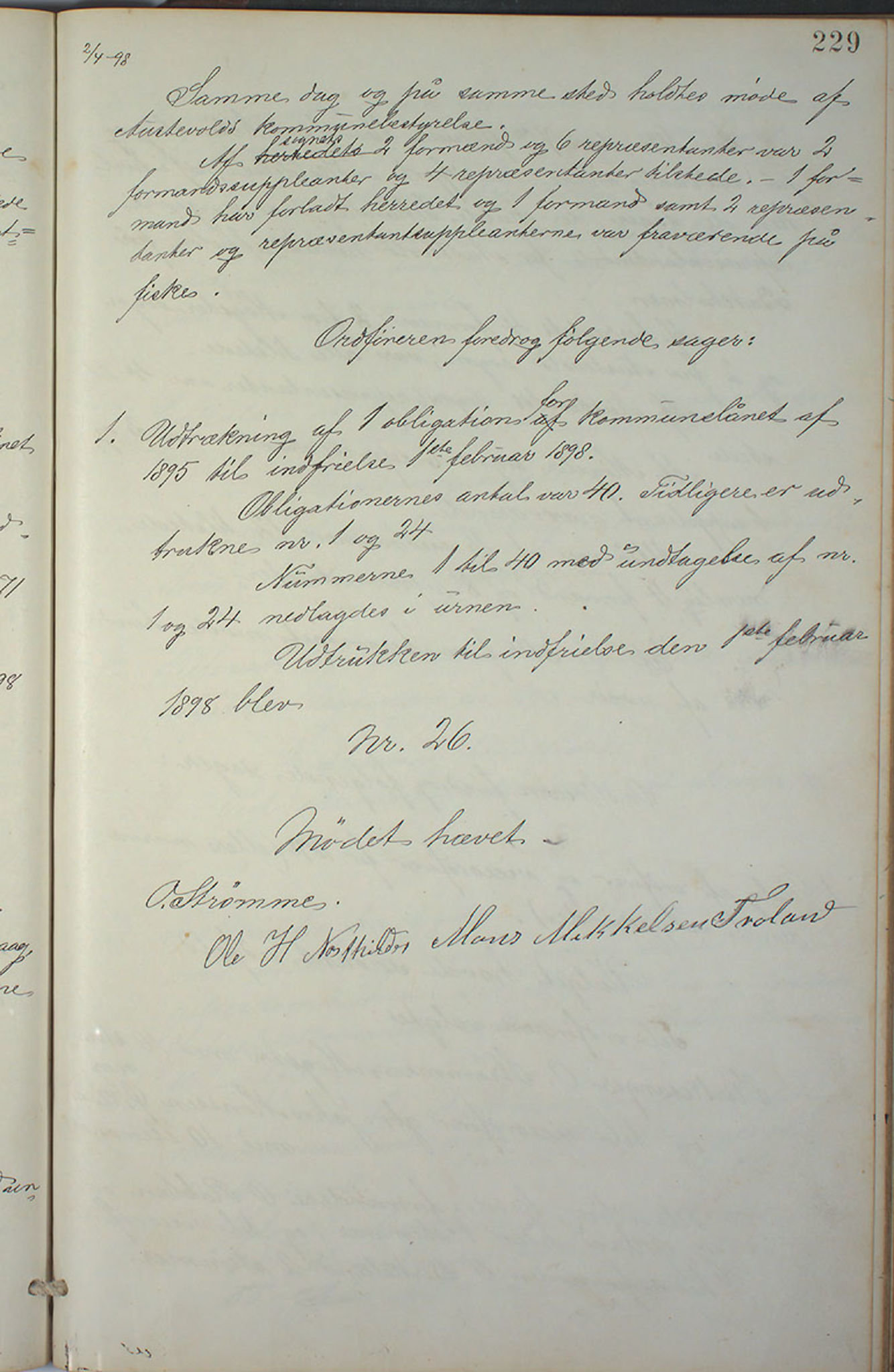 Austevoll kommune. Formannskapet, IKAH/1244-021/A/Aa/L0001: Forhandlingsprotokoll for heradstyret, 1886-1900, p. 456